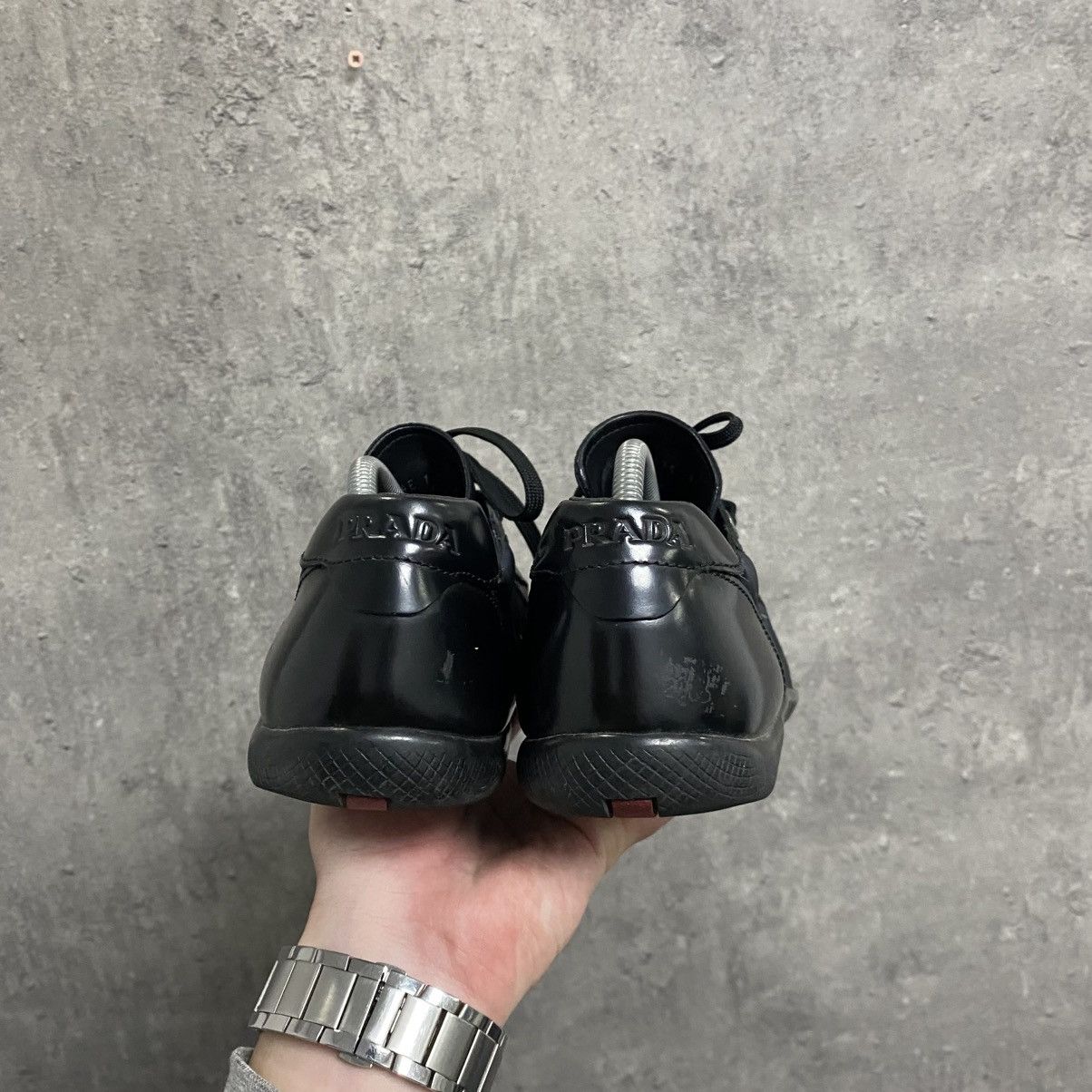 Prada Archive Y2K Vintage Prada shoes trainers slip on sneakers Size US 6 / EU 39 - 6 Thumbnail