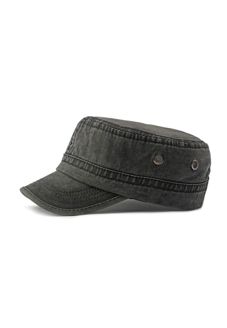 Other Black Japanese Flat Top Military Hat Size ONE SIZE - 6 Thumbnail
