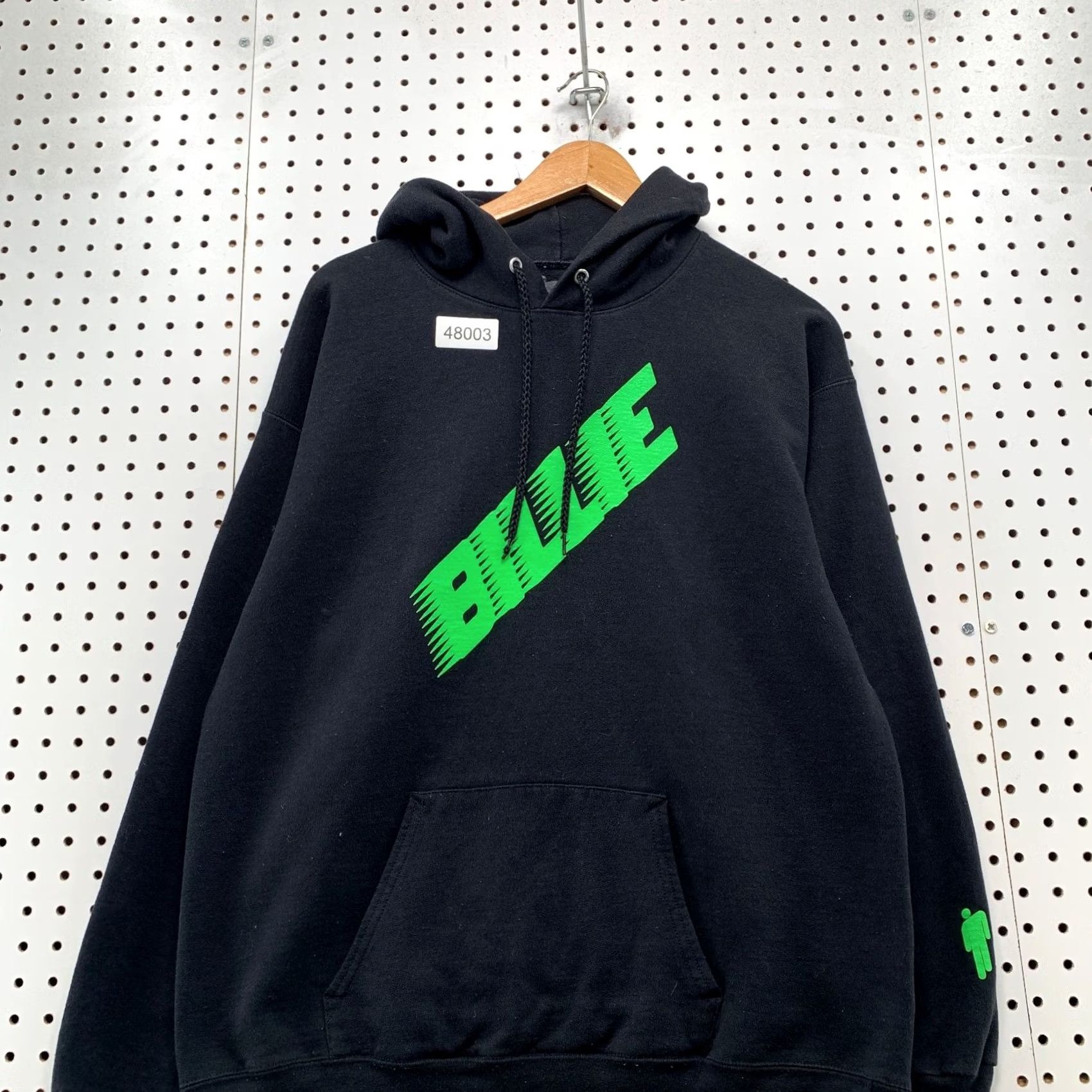 Vintage Billie Eilish Hoodie Sweatshirt Mens Large Black Green 2020 Tour Racing Graphic Size US L / EU 52-54 / 3 - 4 Thumbnail