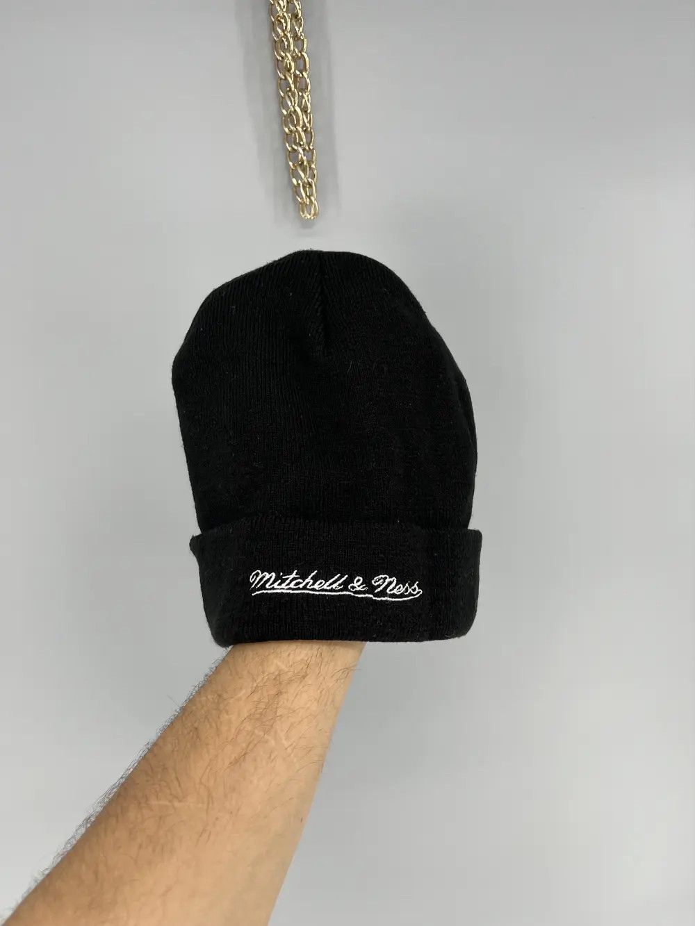 Mitchell & Ness Chicago Bulls Mitchell Ness Beanie Head Cap Embroidery Size ONE SIZE - 3 Thumbnail