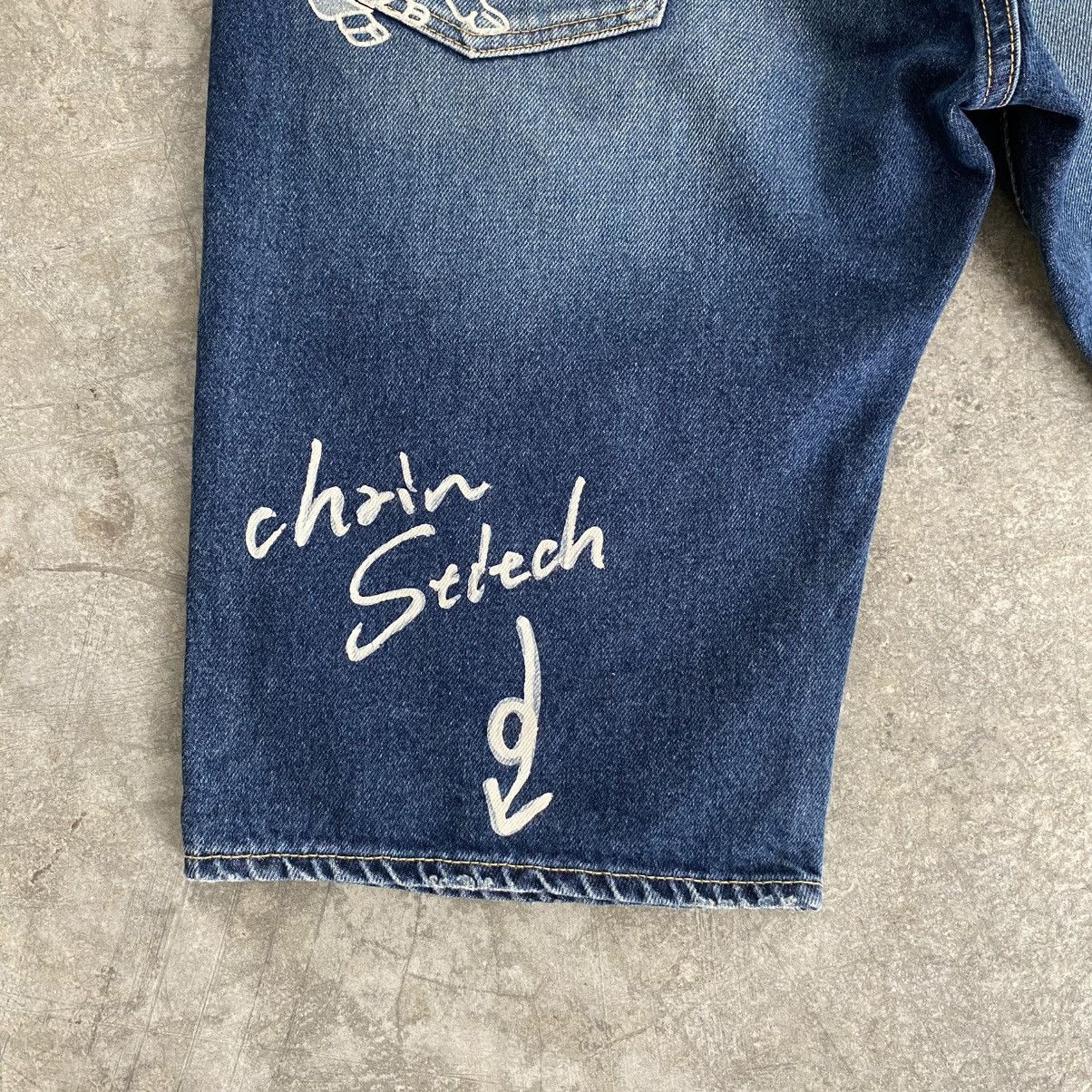 Studio D'Artisan Vintage Studio D’Artisan Art Hand Painted Denim Shorts Jorts Size US 31 - 4 Thumbnail