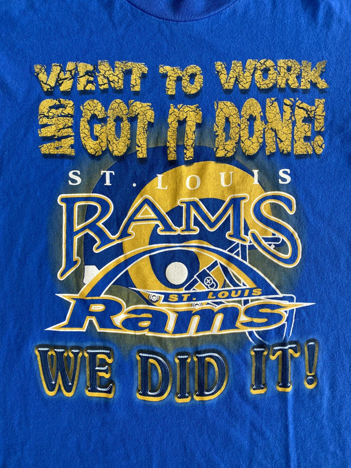 NFL × Vintage Vintage Crazy NFL St Louis Rams T Shirt Size US L / EU 52-54 / 3 - 2 Thumbnail
