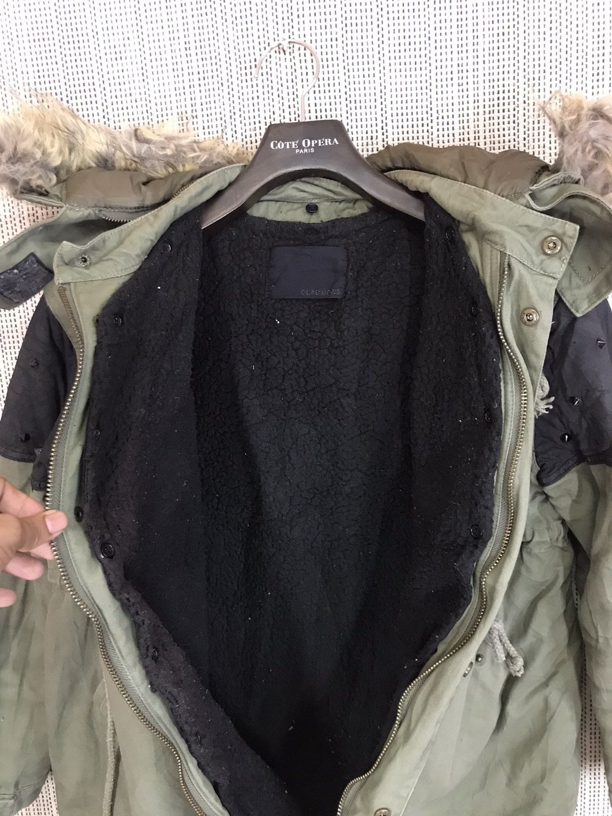 If Six Was Nine × Le Grande Bleu (L.G.B.) × Seditionaries ‼️GLAD NEWS US ARMY PARKA PUNK STYLE VERY RARE‼️ Size US L / EU 52-54 / 3 - 6 Thumbnail