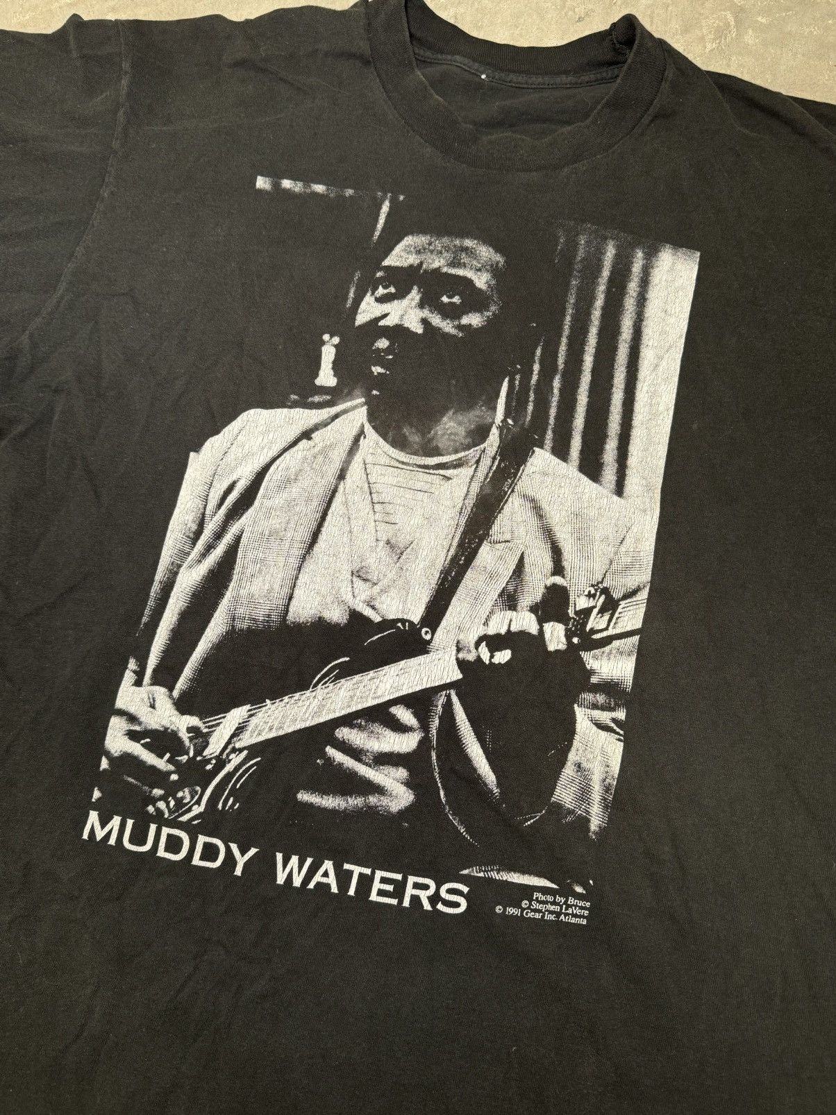 Band Tees 1991 Muddy Waters big print Grail rare size XL single stitch Size US XL / EU 56 / 4 - 2 Thumbnail