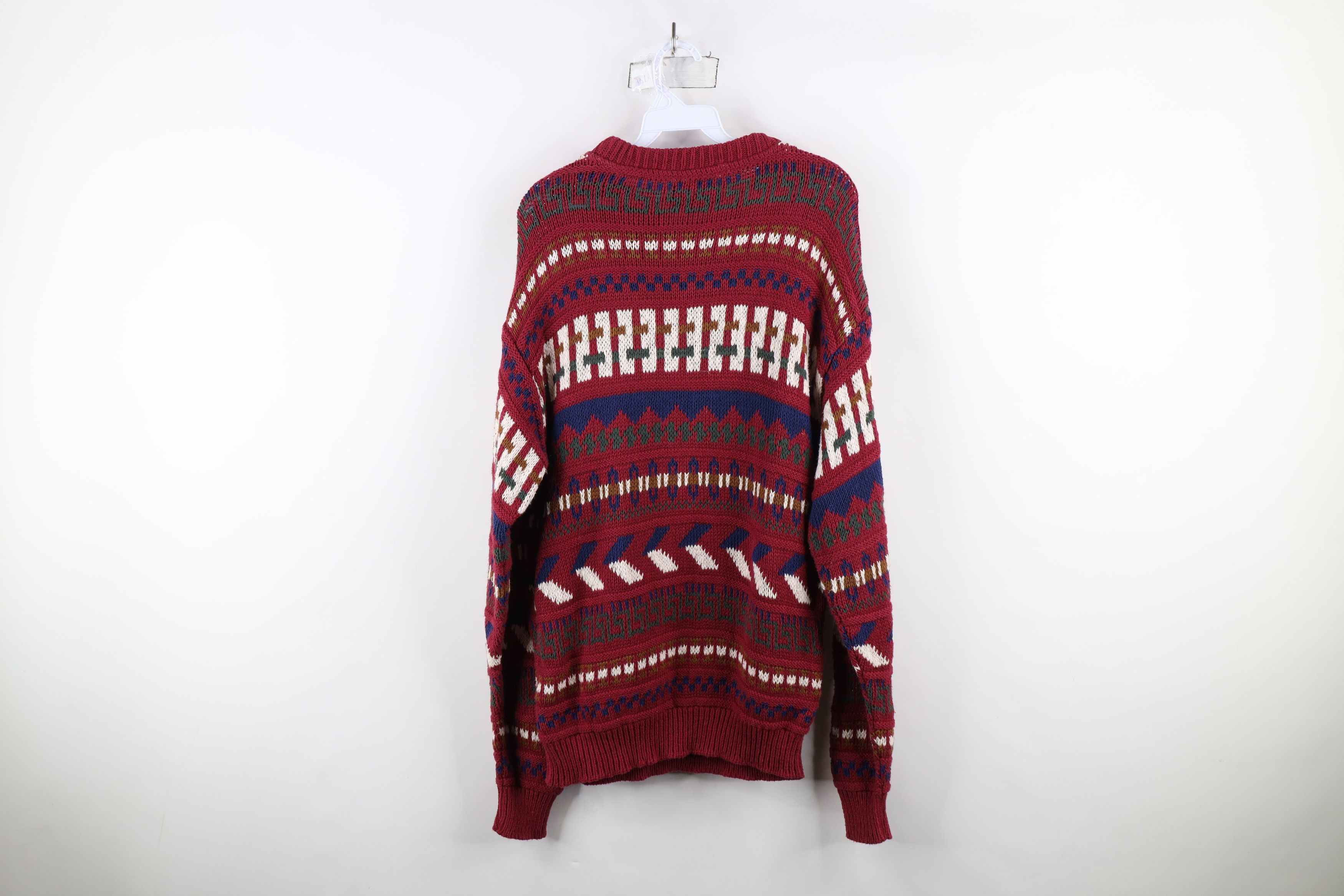 Vintage Deadstock Vintage 90s Streetwear Fair Isle Knit Sweater USA Size US M / EU 48-50 / 2 - 11 Thumbnail