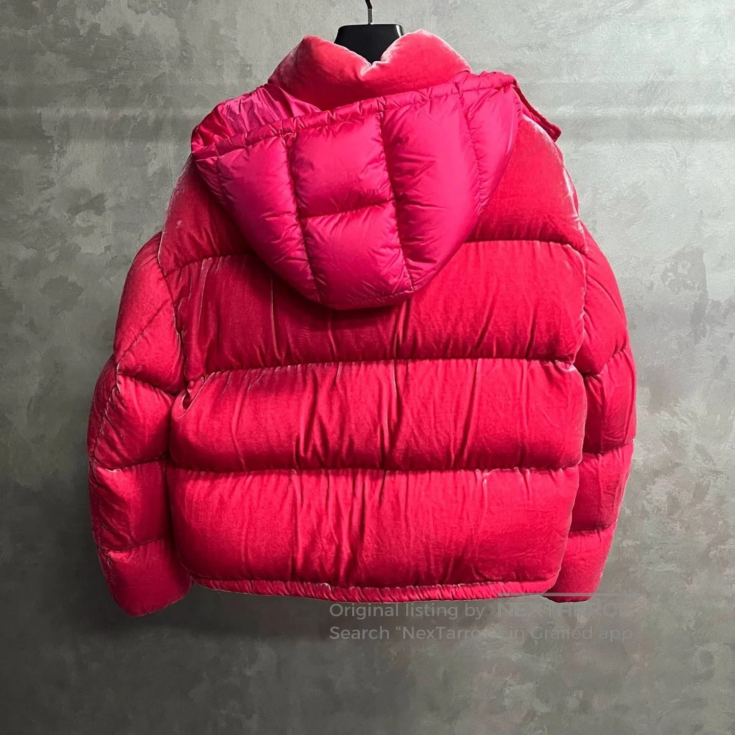 Moncler Moncler Pink Logo Hooded Down Jacket. Size M / US 6-8 / IT 42-44 - 5 Thumbnail