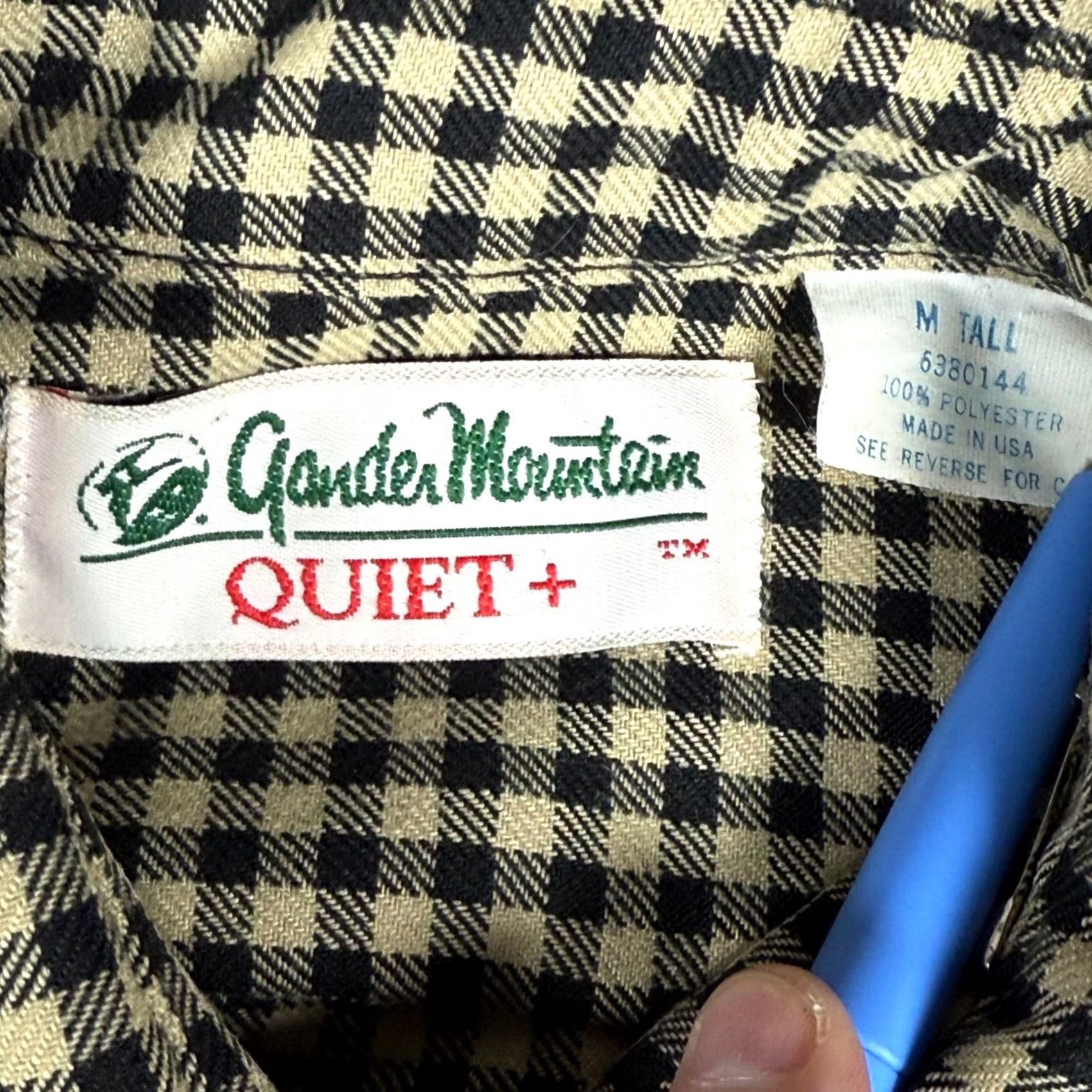 Vintage VINTAGE Gander Mountain Mens Shirt M Tall LS Gingham Plaid Button Up USA Size US M / EU 48-50 / 2 - 4 Thumbnail