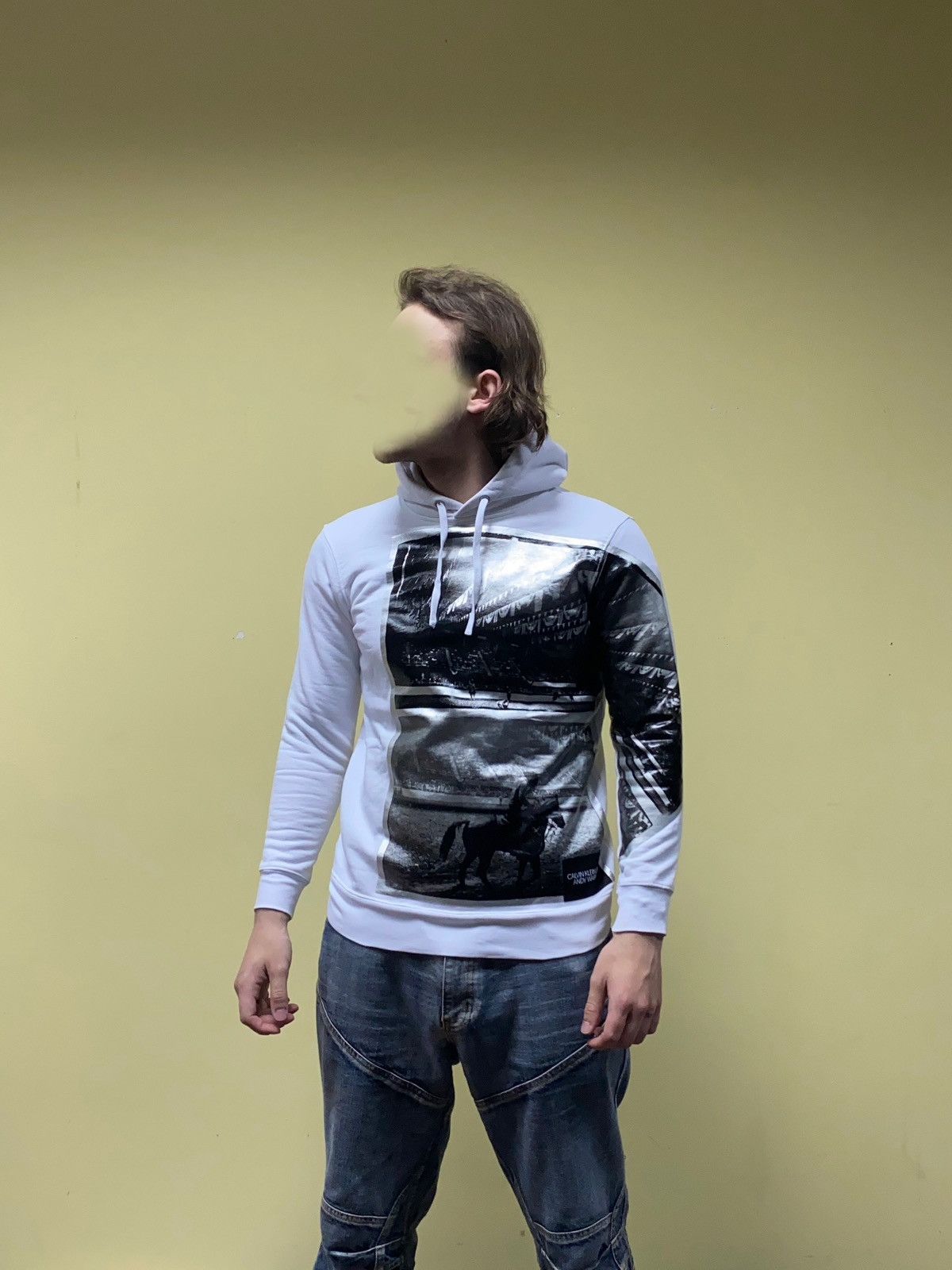 Calvin Klein Calvin Klein Andy Warhol matador big logo silver hoodie Size US XS / EU 42 / 0 - 2 Thumbnail