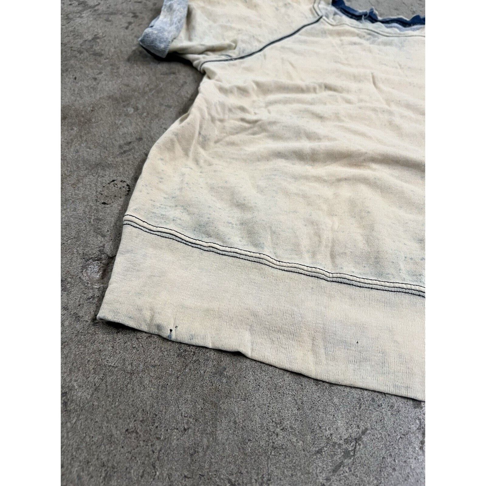 Current/Elliot Current/Elliott Rolled Sleeve White Wash Sweatshirt Womens 0 Size XS / US 0-2 / IT 36-38 - 3 Thumbnail