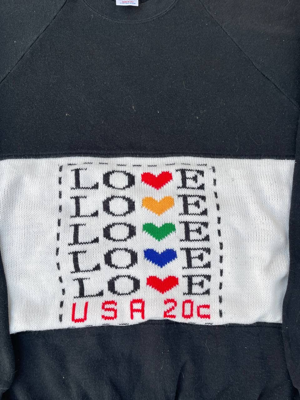 Vintage Vintage USPS Love USA 20c Sweatshirt Size US L / EU 52-54 / 3 - 2 Thumbnail