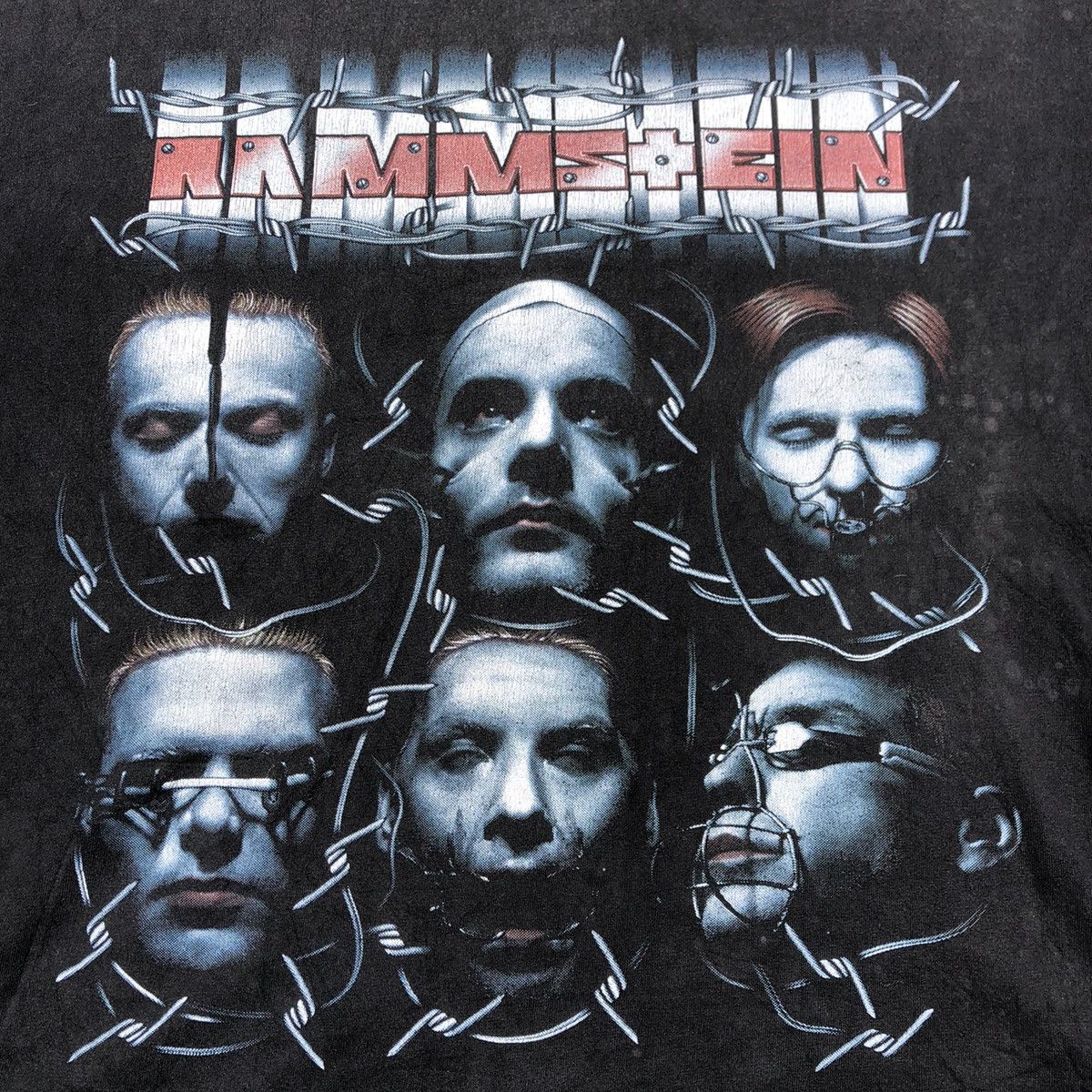 Band Tees × Vintage 🔥Rare🔥Vintage Rammstein Heavy Metal Band Big Image Promo Tee Size US XL / EU 56 / 4 - 2 Thumbnail