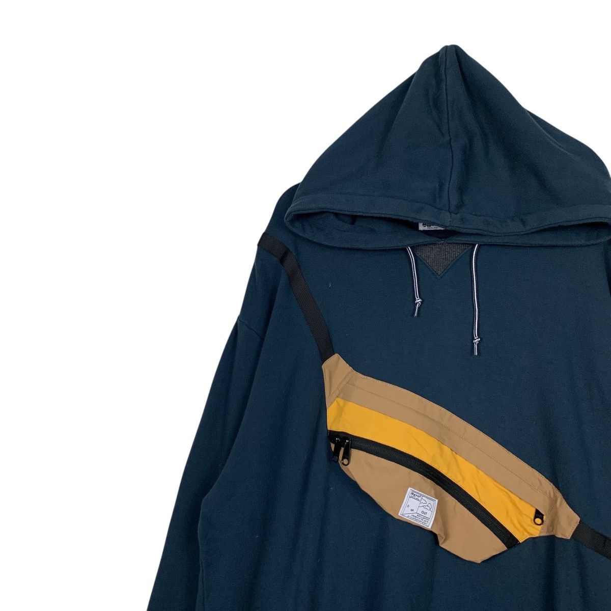 GRN GRN Tokyo Crossbody Bag Pullover Hoodie Sweatshirt #2051-C89 Size US XL / EU 56 / 4 - 3 Thumbnail