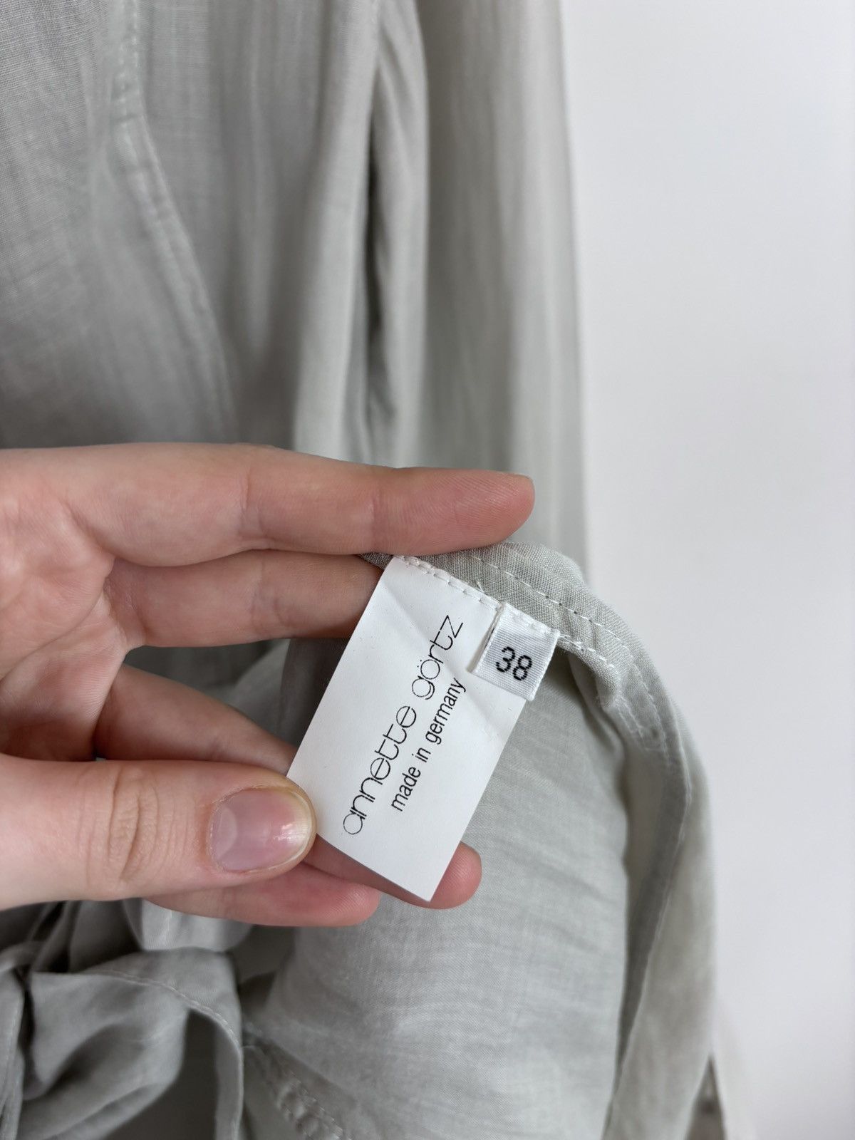 Annette Gortz Annette Gortz Women’s Ramie Grey Belted Shirt Dress Size S / US 4 / IT 40 - 16 Thumbnail