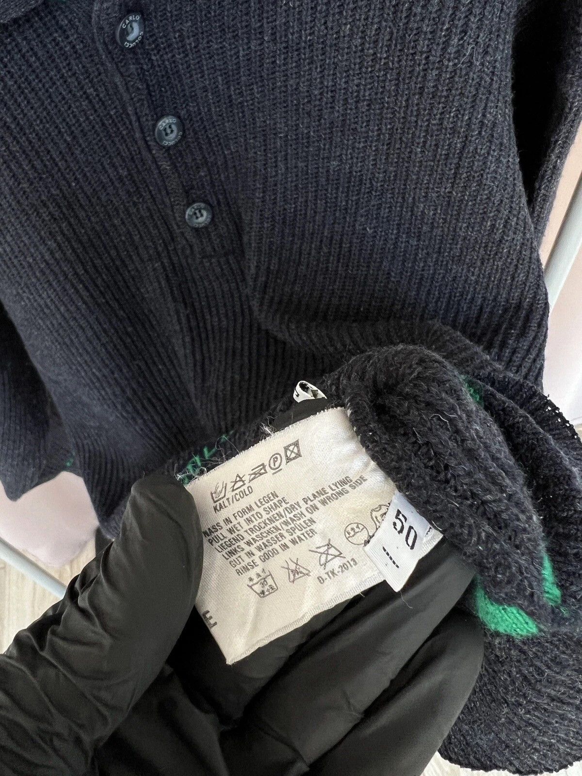 Carlo Colucci Carlo Colucci Wool Sweater Mens Size 50 or M Logo Pullover Size US M / EU 48-50 / 2 - 10 Thumbnail