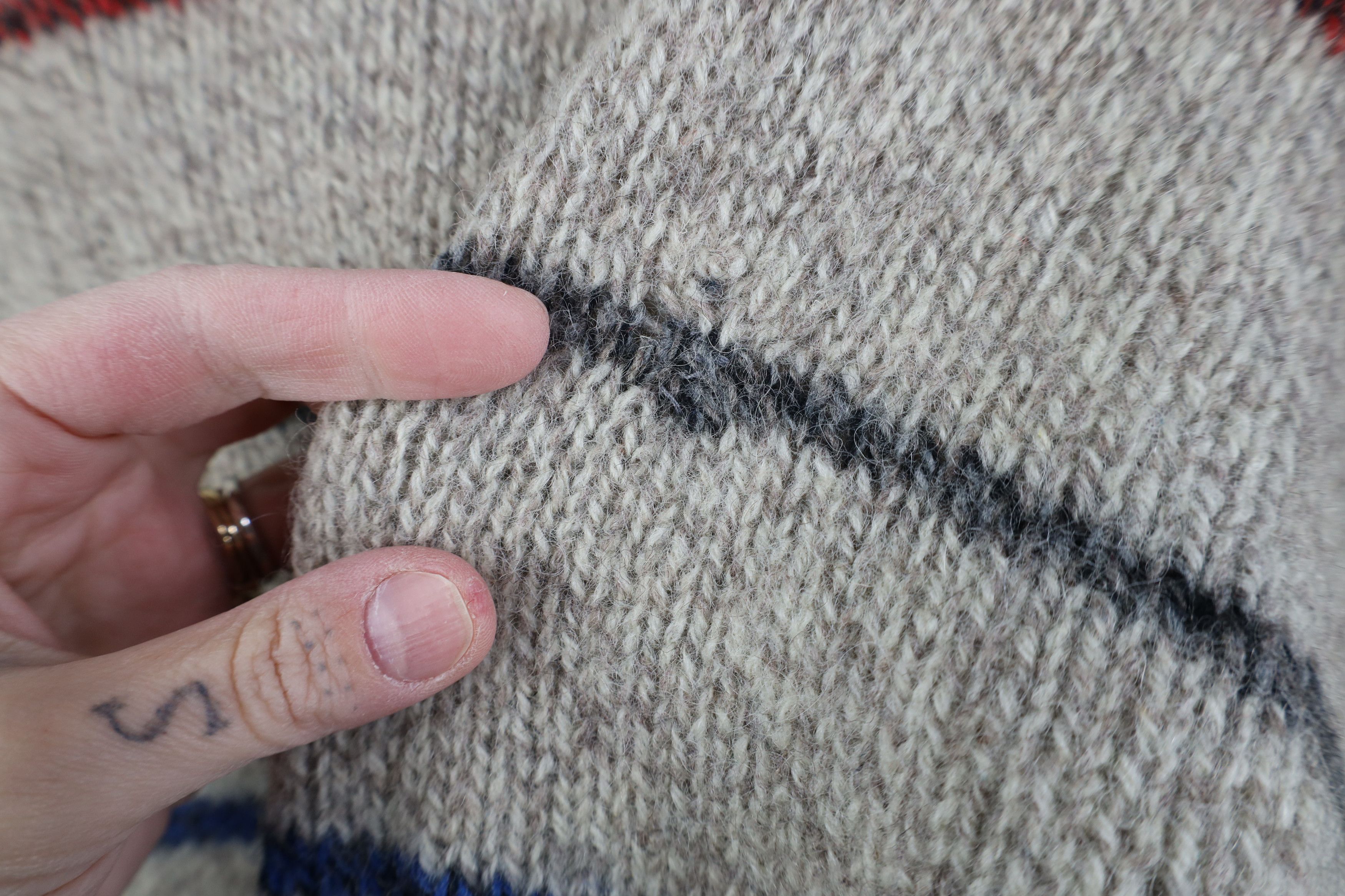 Vintage Vintage 70s Streetwear Blend Knit Striped Henley Sweater USA Size L / US 10 / IT 46 - 8 Thumbnail