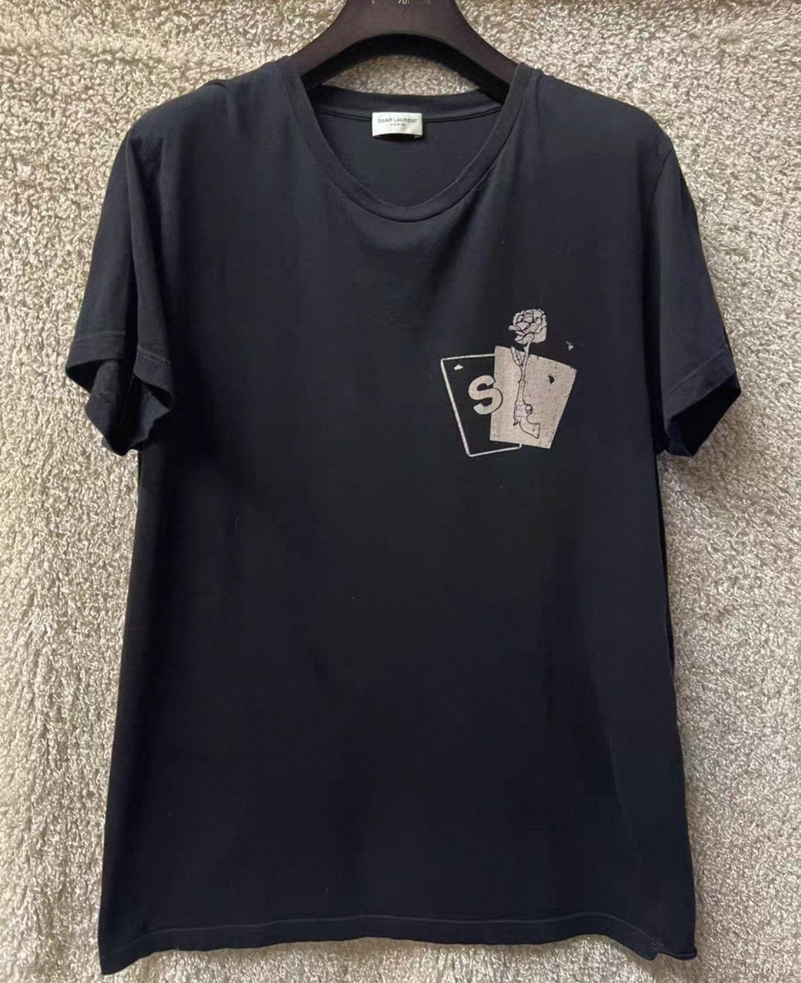Saint Laurent Paris Saint Laurent Casual short sleeve 2504-Nextarrow Size US S / EU 44-46 / 1 - 1 Thumbnail