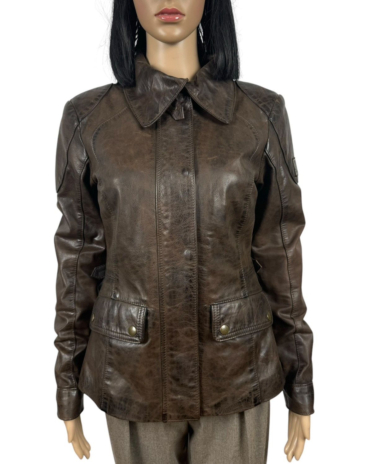 Belstaff Belstaff Womens Genuine Leather Jacket Gold Label size 42 Size M / US 6-8 / IT 42-44 - 2 Thumbnail