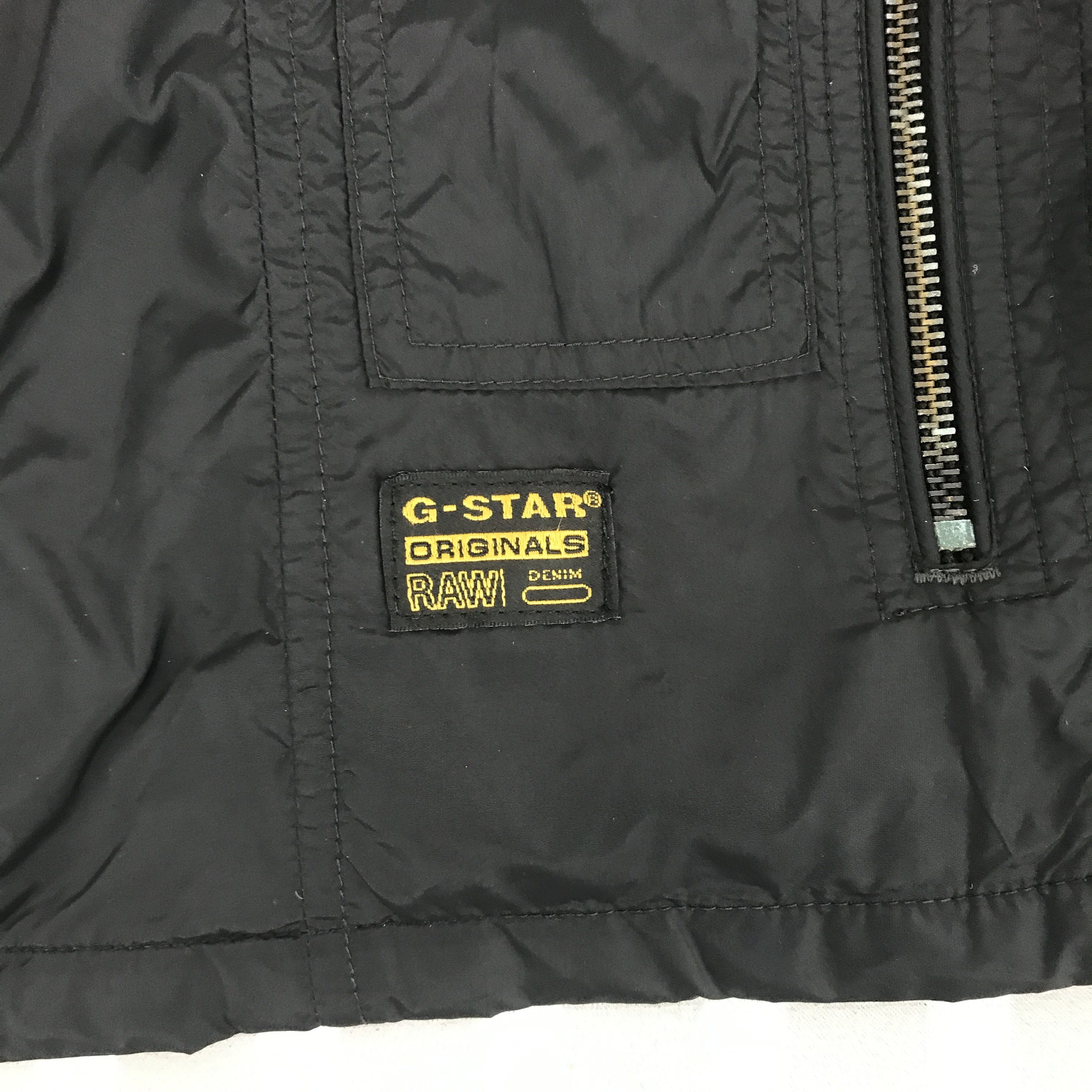 G-Star Vintage G-star raw black jacket windbreaker jacket Size US L / EU 52-54 / 3 - 3 Thumbnail