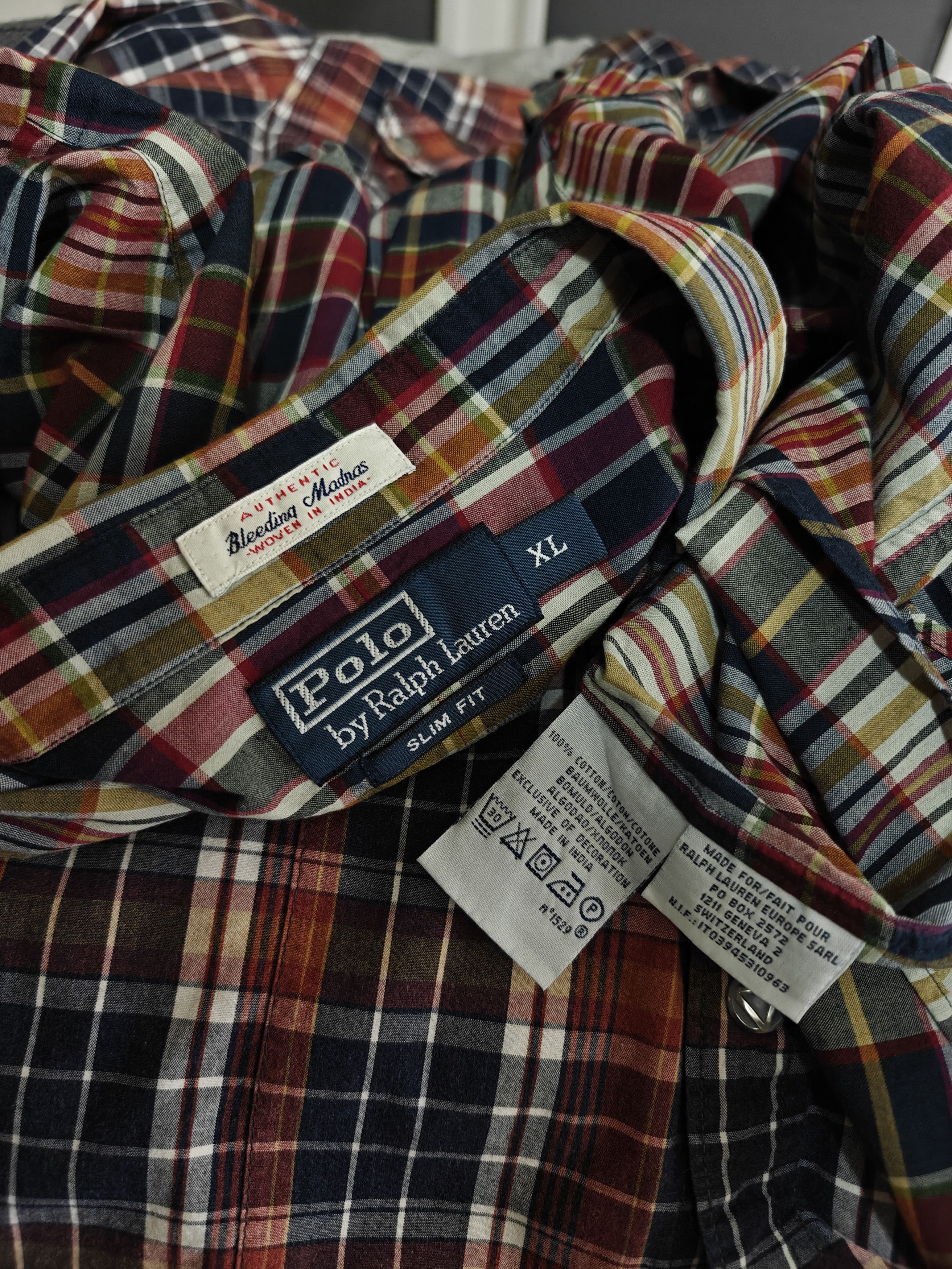 Polo Ralph Lauren Polo Ralph Lauren Check Shirt Slim Fit size XL Size US XL / EU 56 / 4 - 9 Thumbnail
