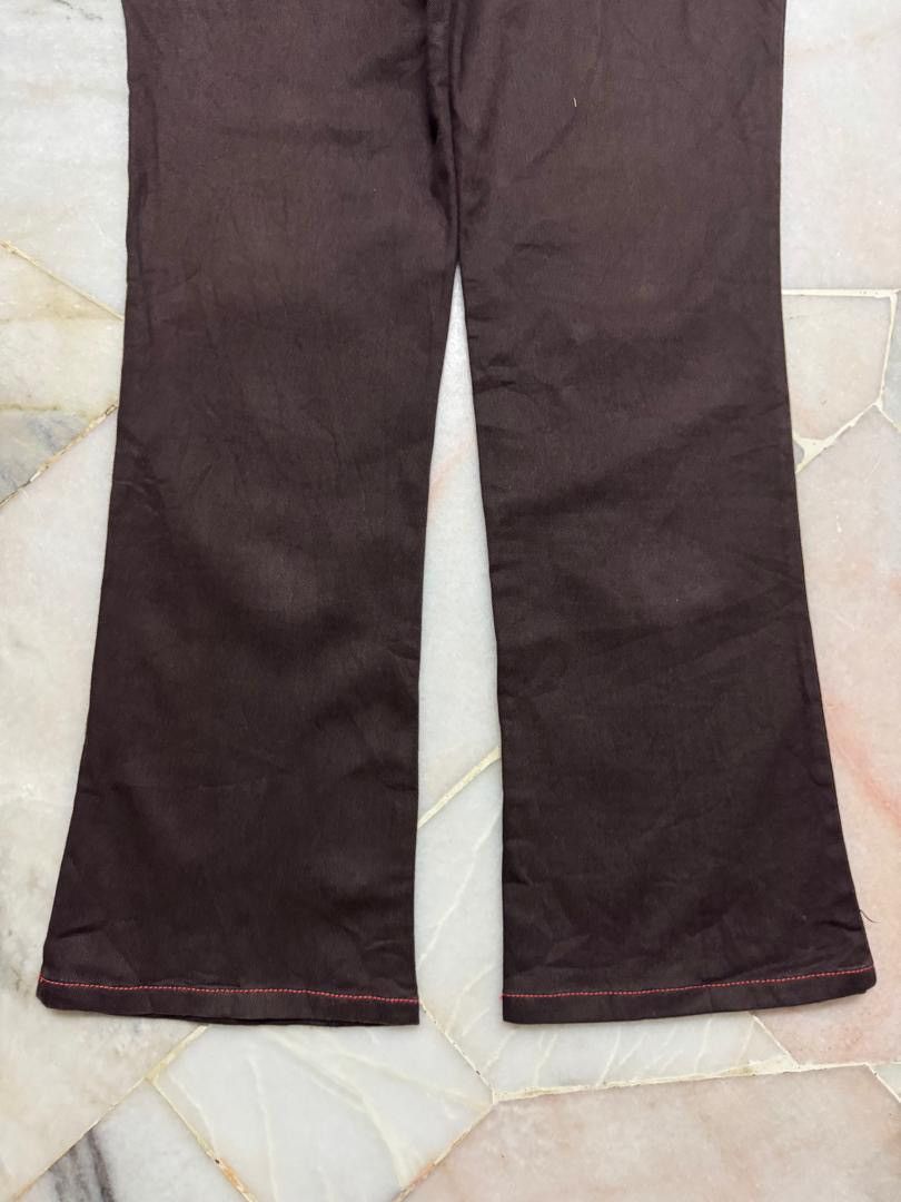 Japanese Brand 💥Flare💥90s Style Japanese Darkbrown Bootcut Basic Jean Size US 32 / EU 48 - 17 Thumbnail