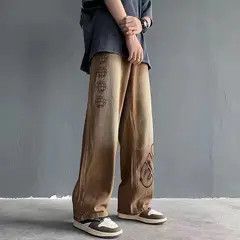 VIBE Pink High Street Vintage Loose Casual Pants Size US 30 / EU 46 - 6 Thumbnail