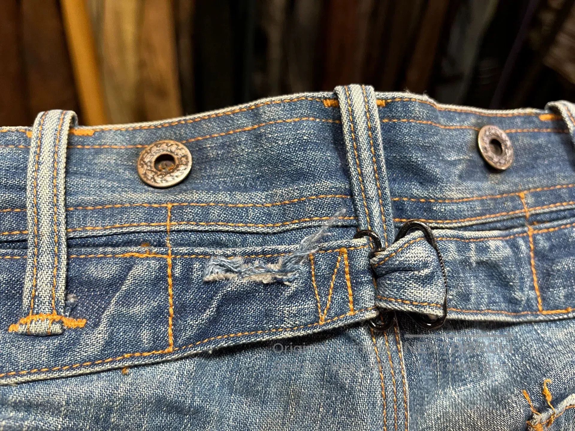 RRL Ralph Lauren distressed double rl workwear denim pants. Size US 34 / EU 50 - 9 Thumbnail