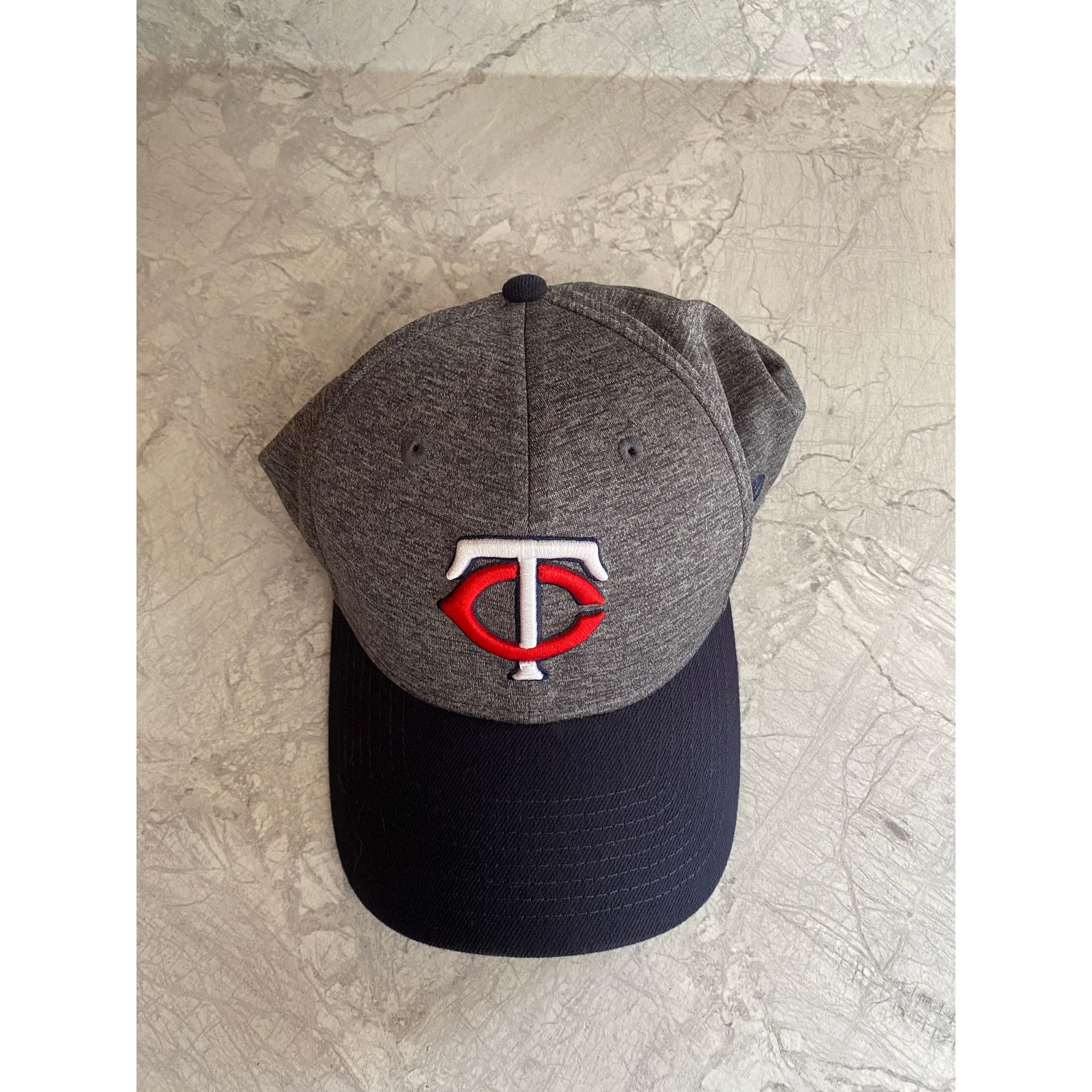 New Era Minnesota Twins Gray and Blue New Era Stretch Fit Hat M/L Size ONE SIZE - 3 Thumbnail
