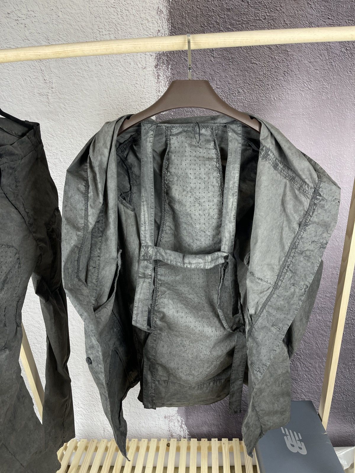 Masnada Masnada ashes grey bandage asymmetric hi-fashion suit Size US M / EU 48-50 / 2 - 15 Thumbnail