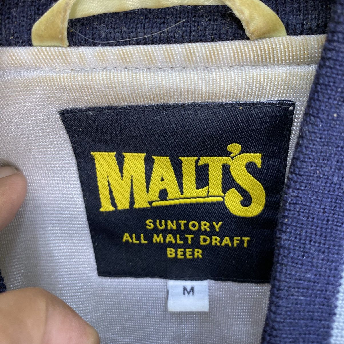 Japanese Brand 🫶 vintage Suntory Malts Japanese branded baseball Jacket Size US M / EU 48-50 / 2 - 9 Thumbnail