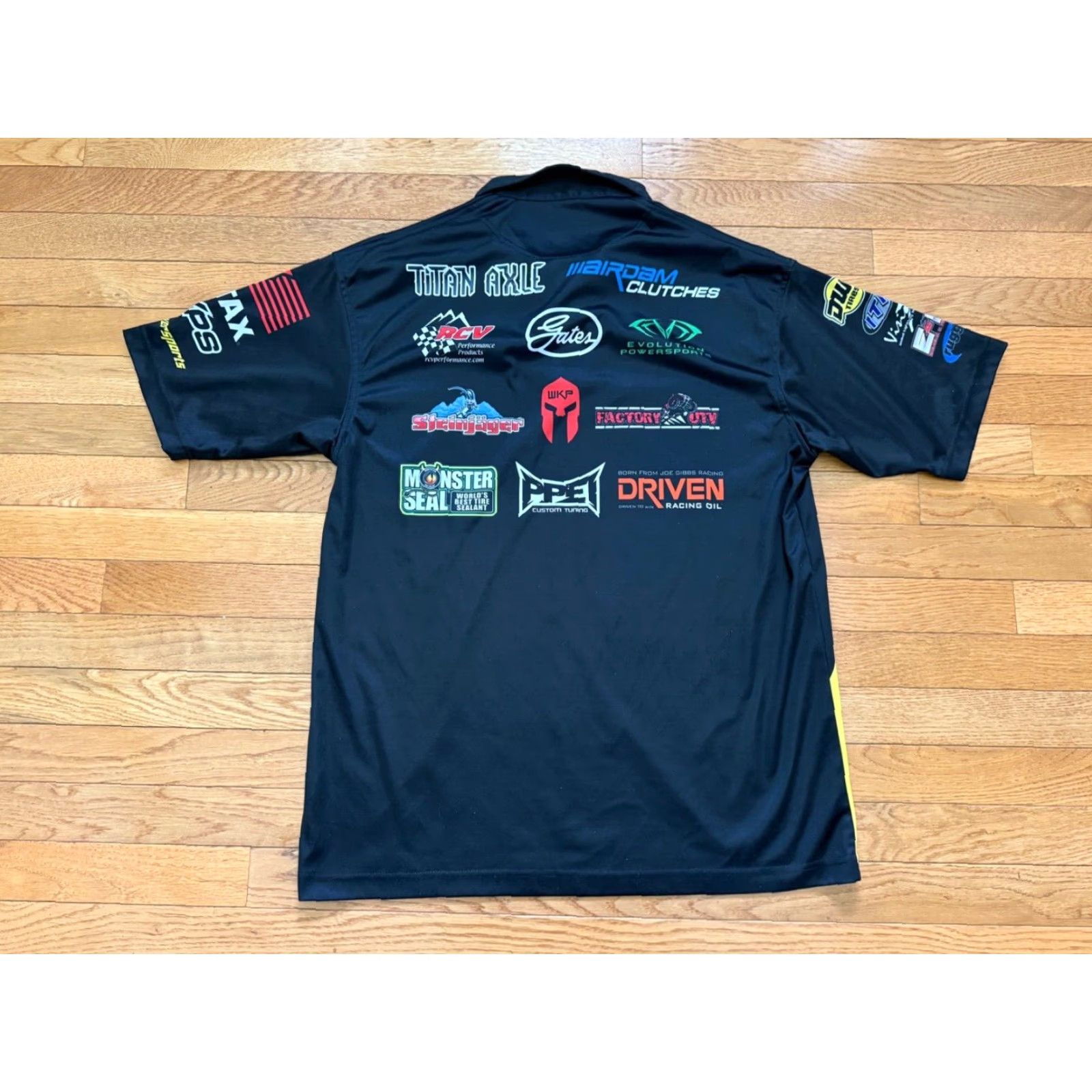 Vintage Men's L Black Yellow Can-Am S3 Powersports T-Shirt Rotax Racing Medium Size US L / EU 52-54 / 3 - 2 Thumbnail