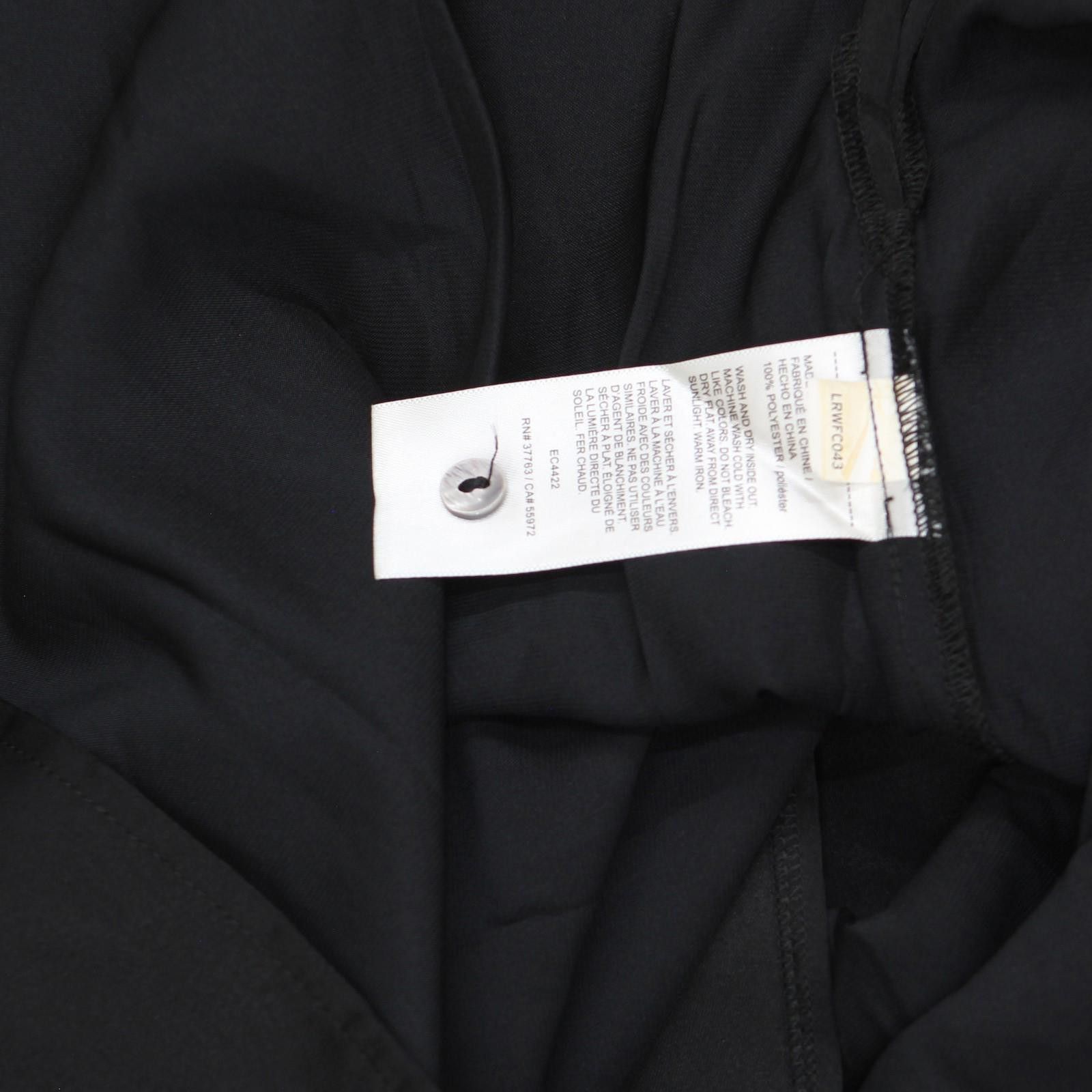 Other Nwt Rafaella Satin Long Sleeve Button-down Blouse Black 1x Size XL / US 12-14 / IT 48-50 - 4 Thumbnail