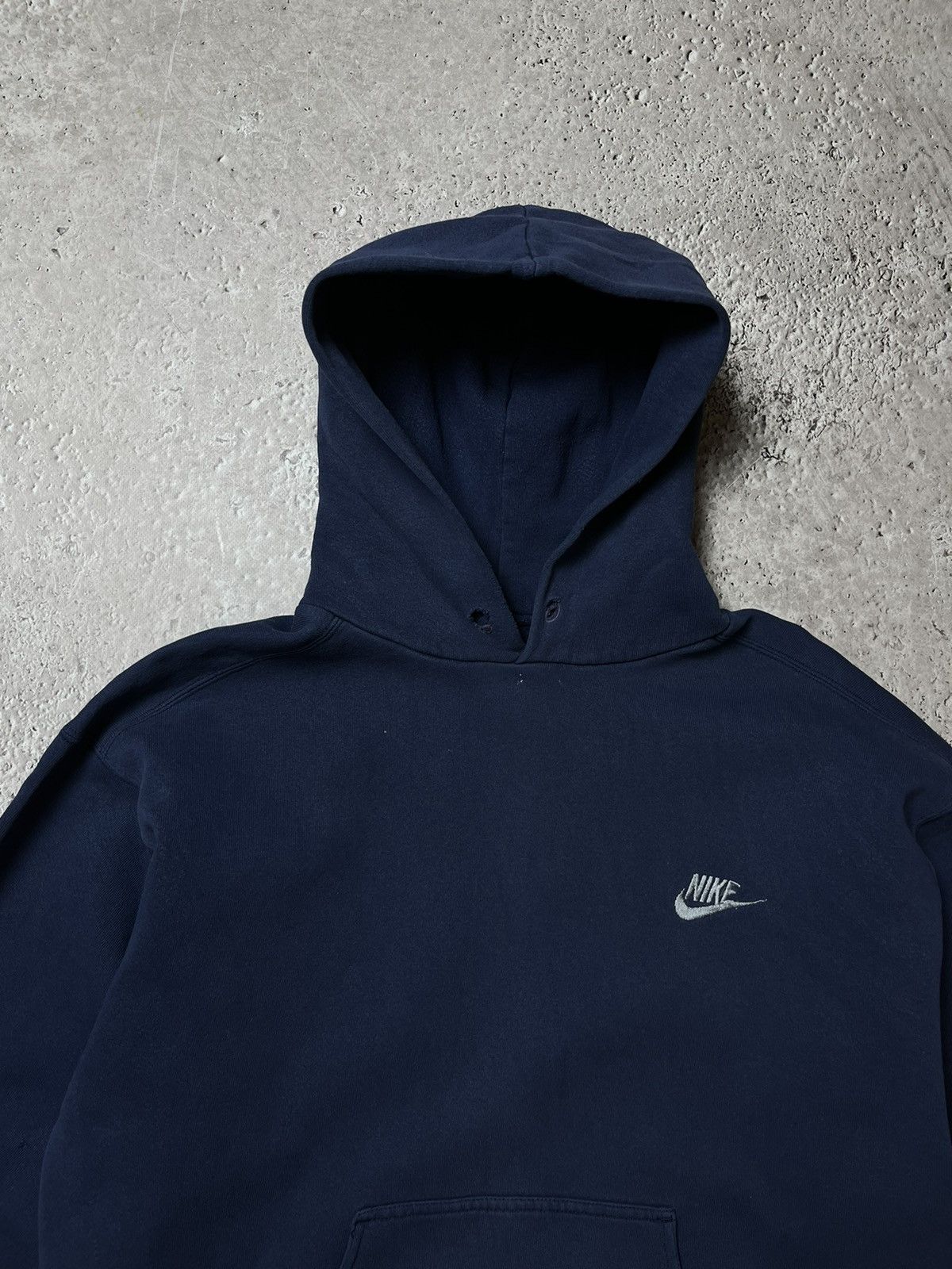 Nike × Vintage Nike Vintage Y2K Fade Black Hoodie Sweatshirt Drill Size US M / EU 48-50 / 2 - 5 Thumbnail