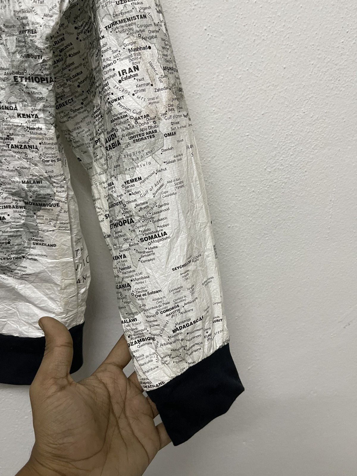 Other 90s KURT COBAIN STYLE MAPS JACKET BY LESLIE JORDAN Size US S / EU 44-46 / 1 - 10 Thumbnail
