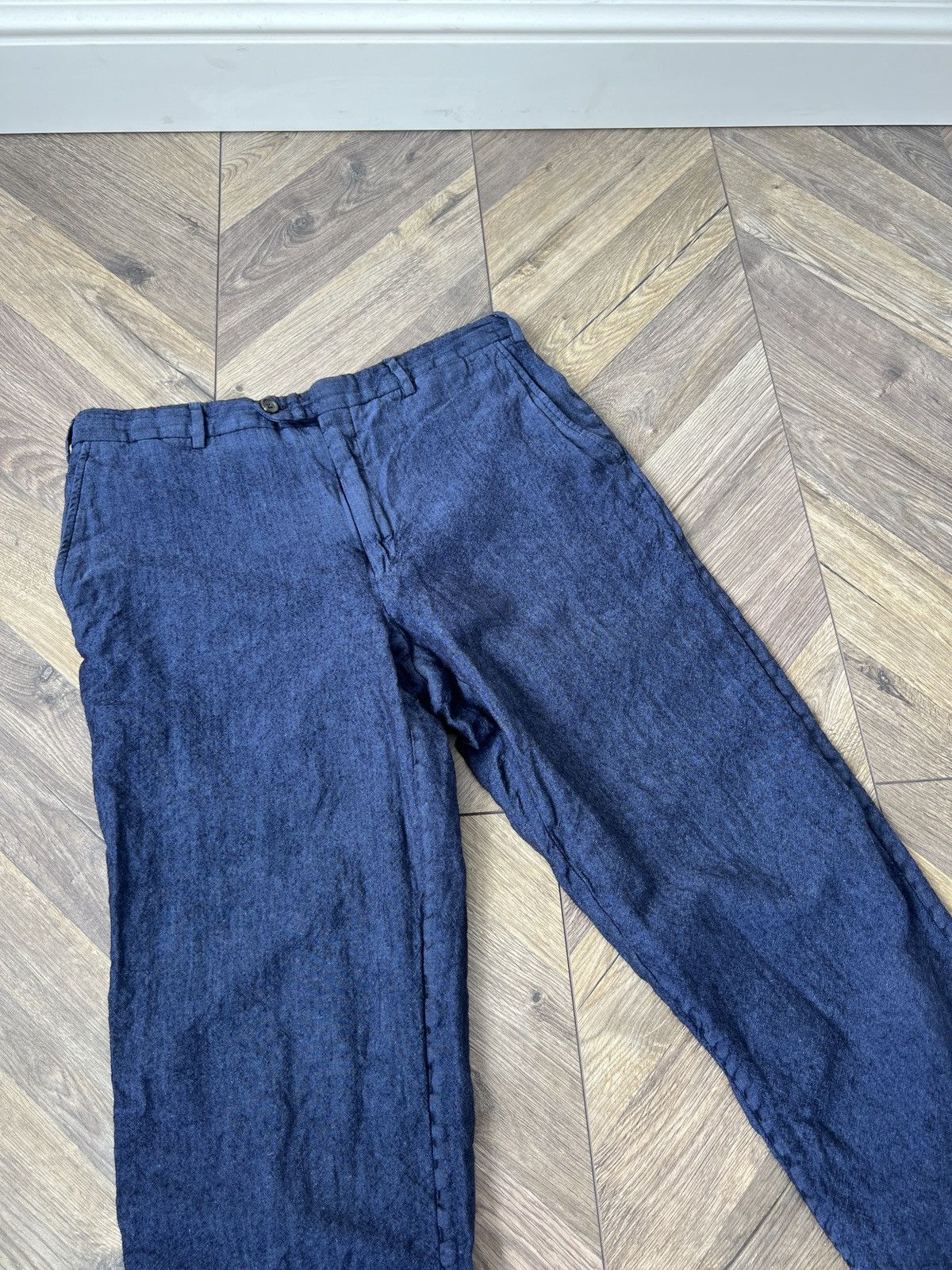 Pal Zileri Vintage Pal Zileri Classic Wool Linen Pants Size US 32 / EU 48 - 9 Thumbnail