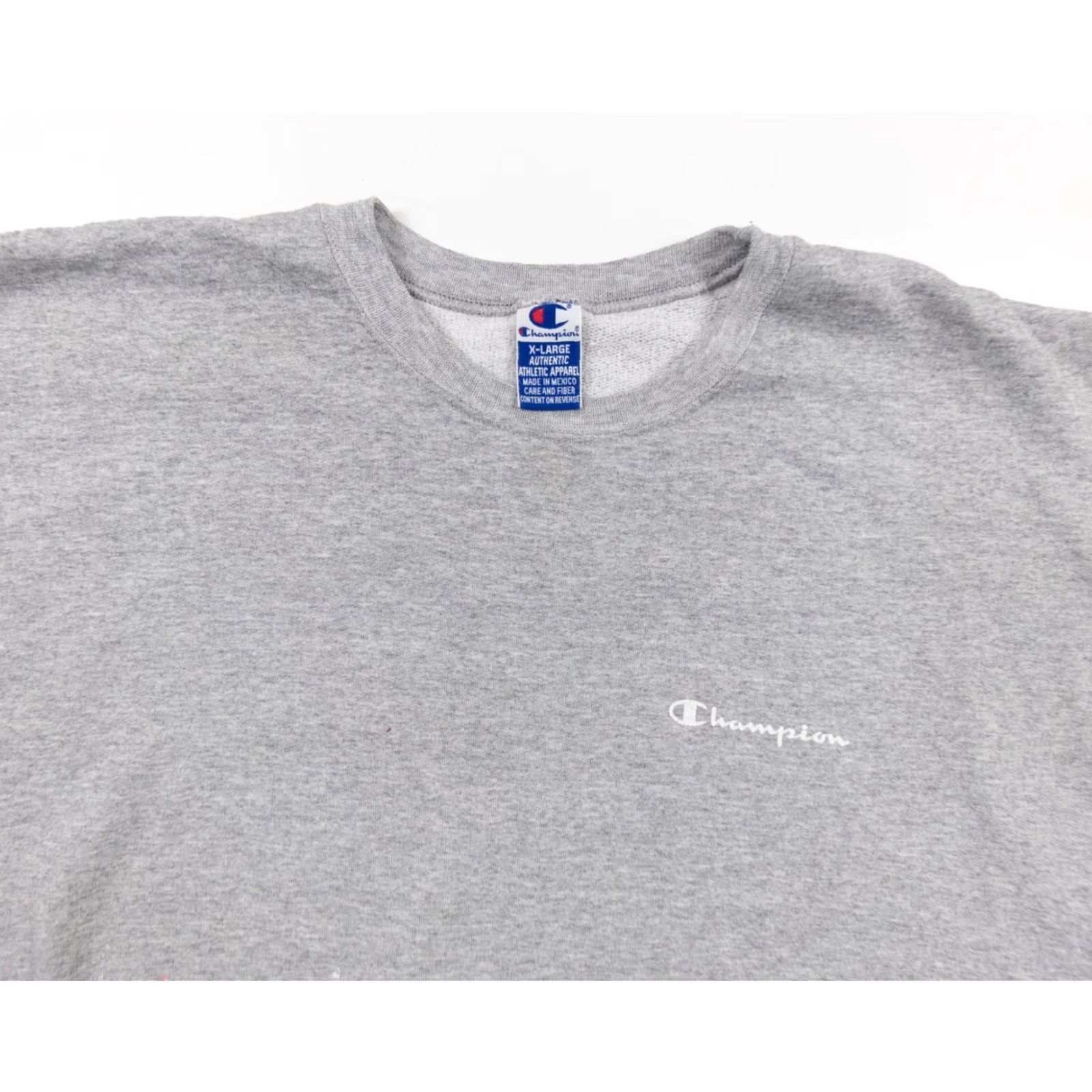 Champion VINTAGE Champion Sweatshirt Mens Adult XL Gray Crewneck 90s Paint Splatter Outdoor Sweatshirt Size US XL / EU 56 / 4 - 2 Thumbnail