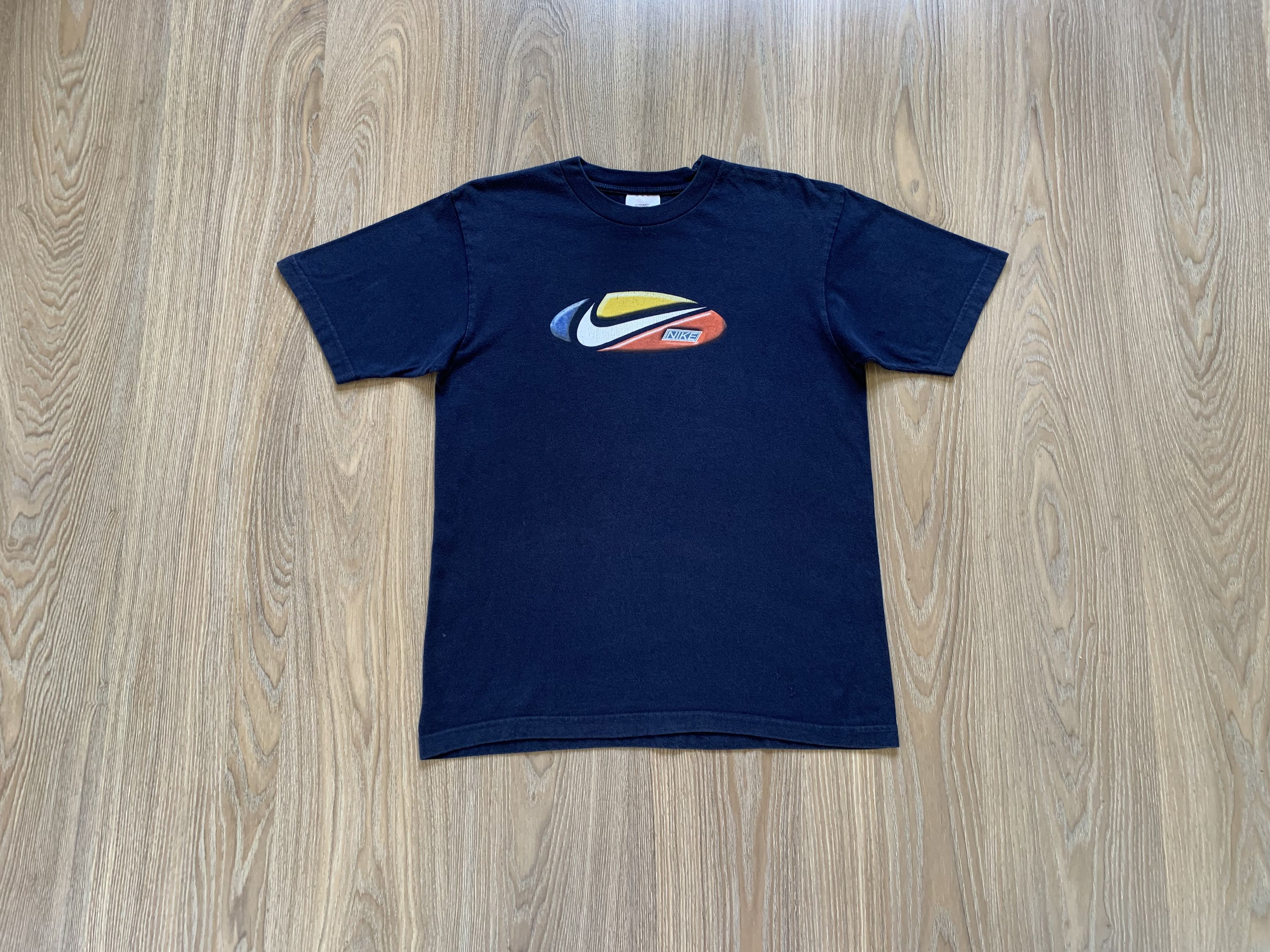 Nike × Vintage Vintage Nike Blue Printed Logo T-Shirt Size US XL / EU 56 / 4 - 9 Thumbnail