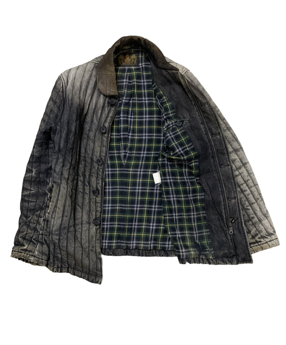 Boycott × Vintage Vintage Boycott Disstress Denim Jacket (A) Size US M / EU 48-50 / 2 - 4 Thumbnail