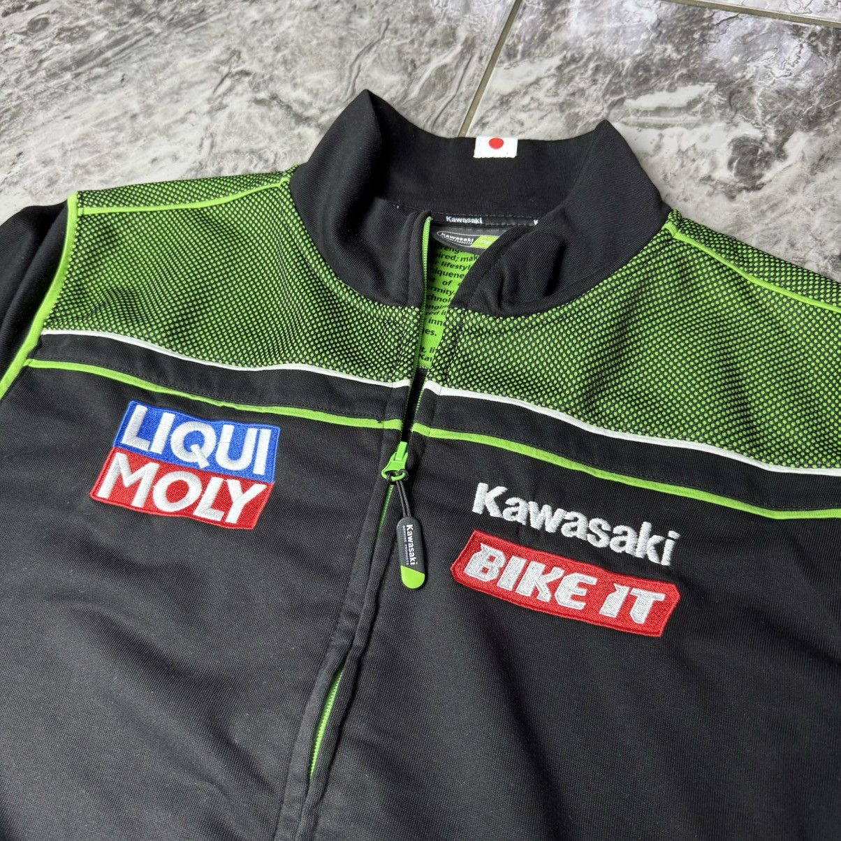 Japanese Brand Kawasaki Japan Racing Moto Hoodie Size US L / EU 52-54 / 3 - 3 Thumbnail
