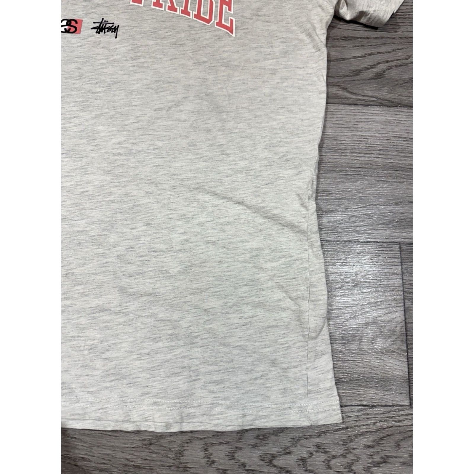 Vintage VINTAGE STUSSY T-Shirt Gray L Mens 2000s Y2K Tribe Shirt Size US L / EU 52-54 / 3 - 6 Thumbnail