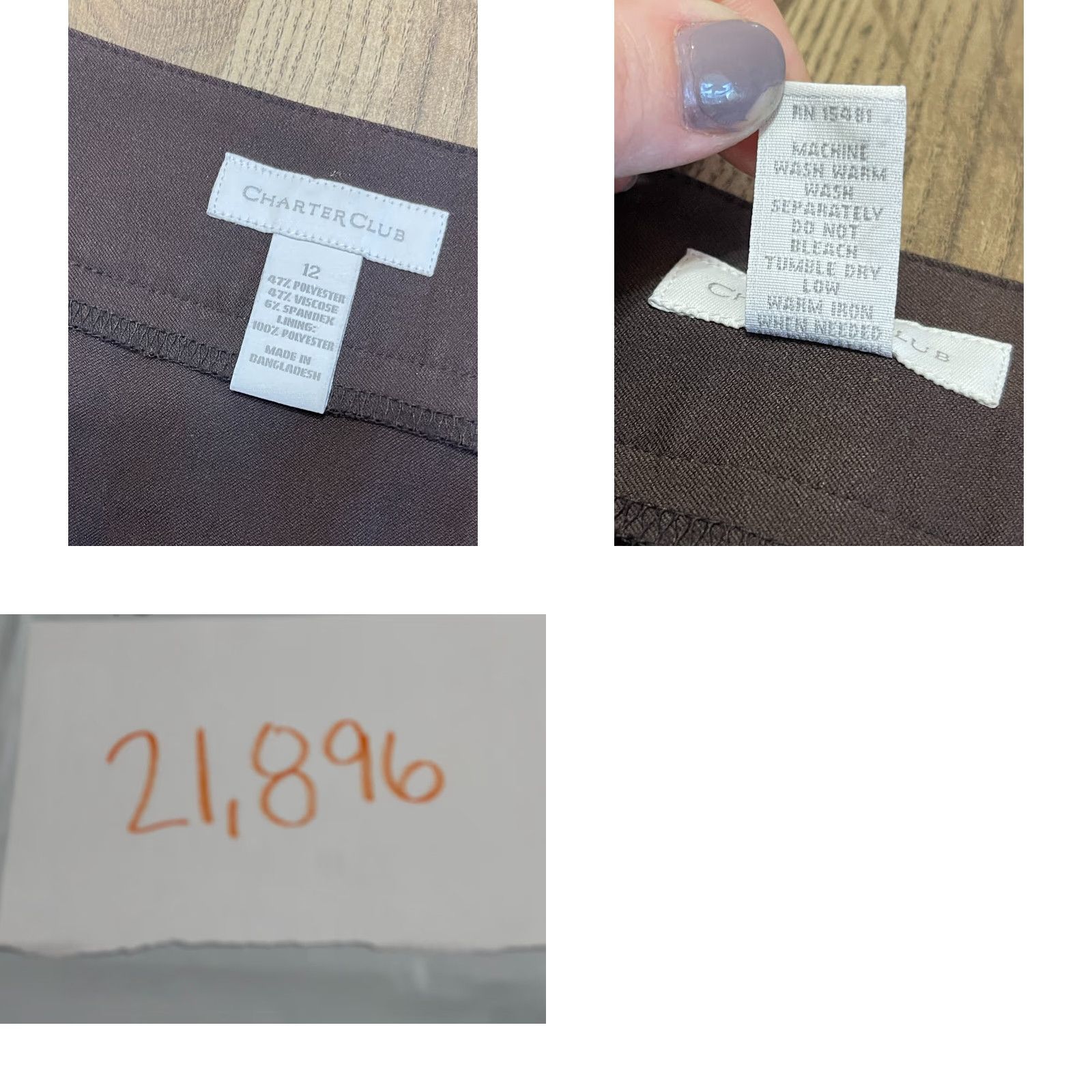 Charter Club Charter Club Skirt Women 12 Brown Side Zip A-Line Knee Length Belt Loop Lined Casual Free Return Menus? Size 34" / US 12 / IT 48 - 8 Thumbnail