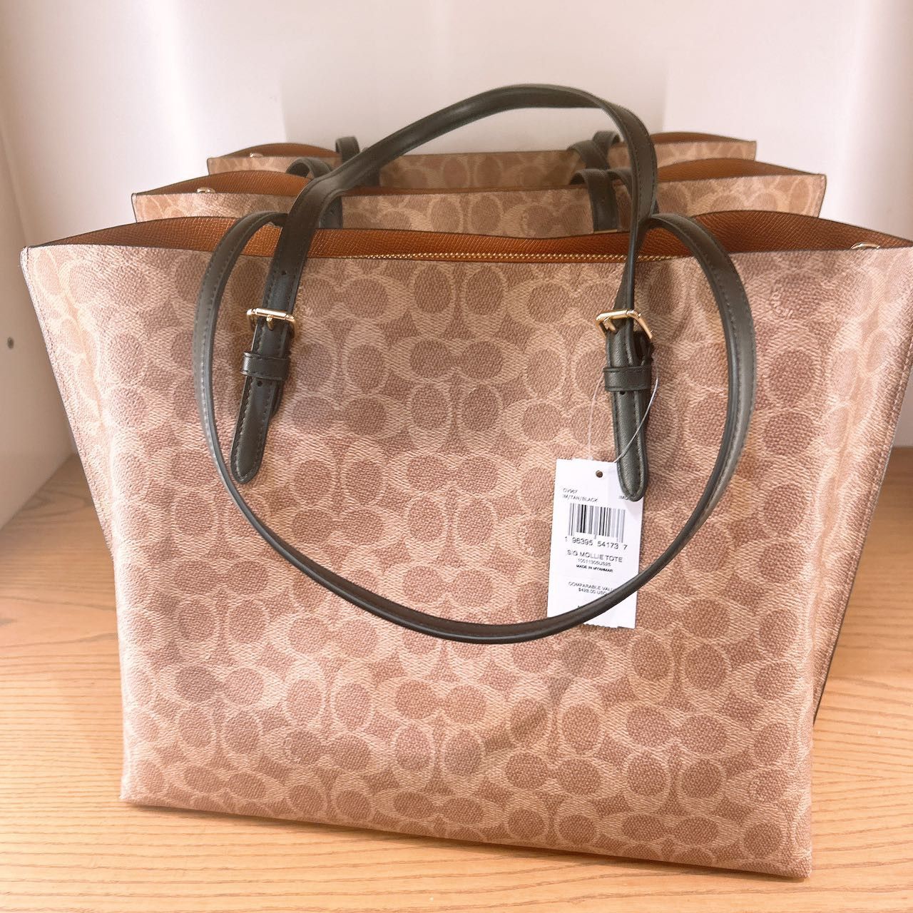 Coach Mollie Tote Bag In Signature Canvas CV967 Size ONE SIZE - 2 Thumbnail