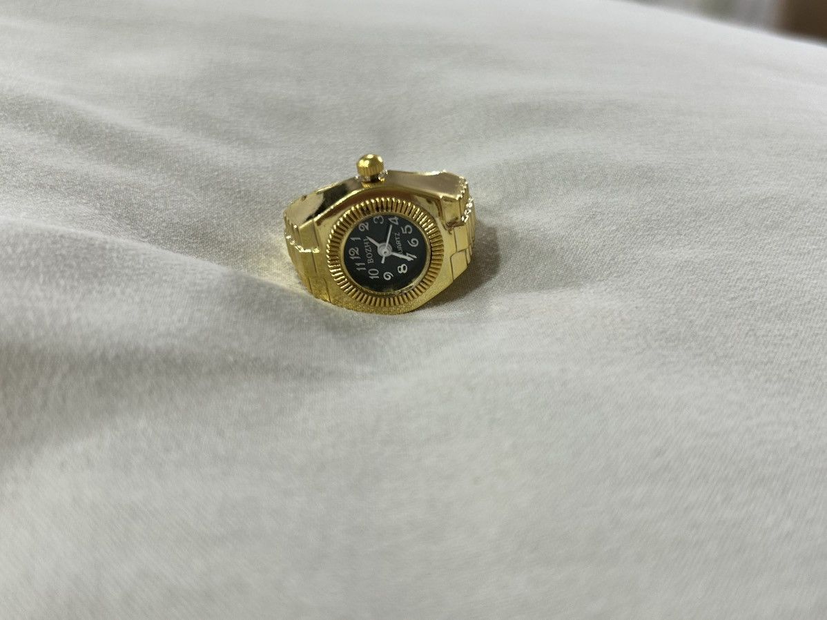 Other × Vintage Vintage Y2k Gold Watch Ring Size ONE SIZE - 3 Thumbnail