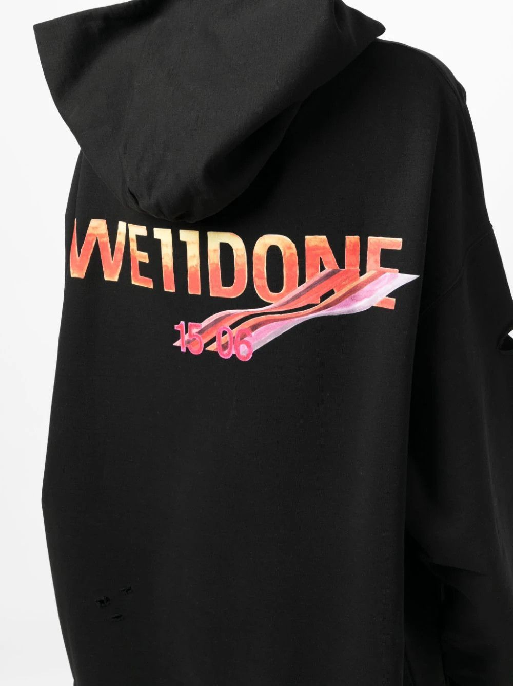 WE11DONE o1mris0824 Vintage Pocke Hoodie in Black Size US L / EU 52-54 / 3 - 5 Thumbnail