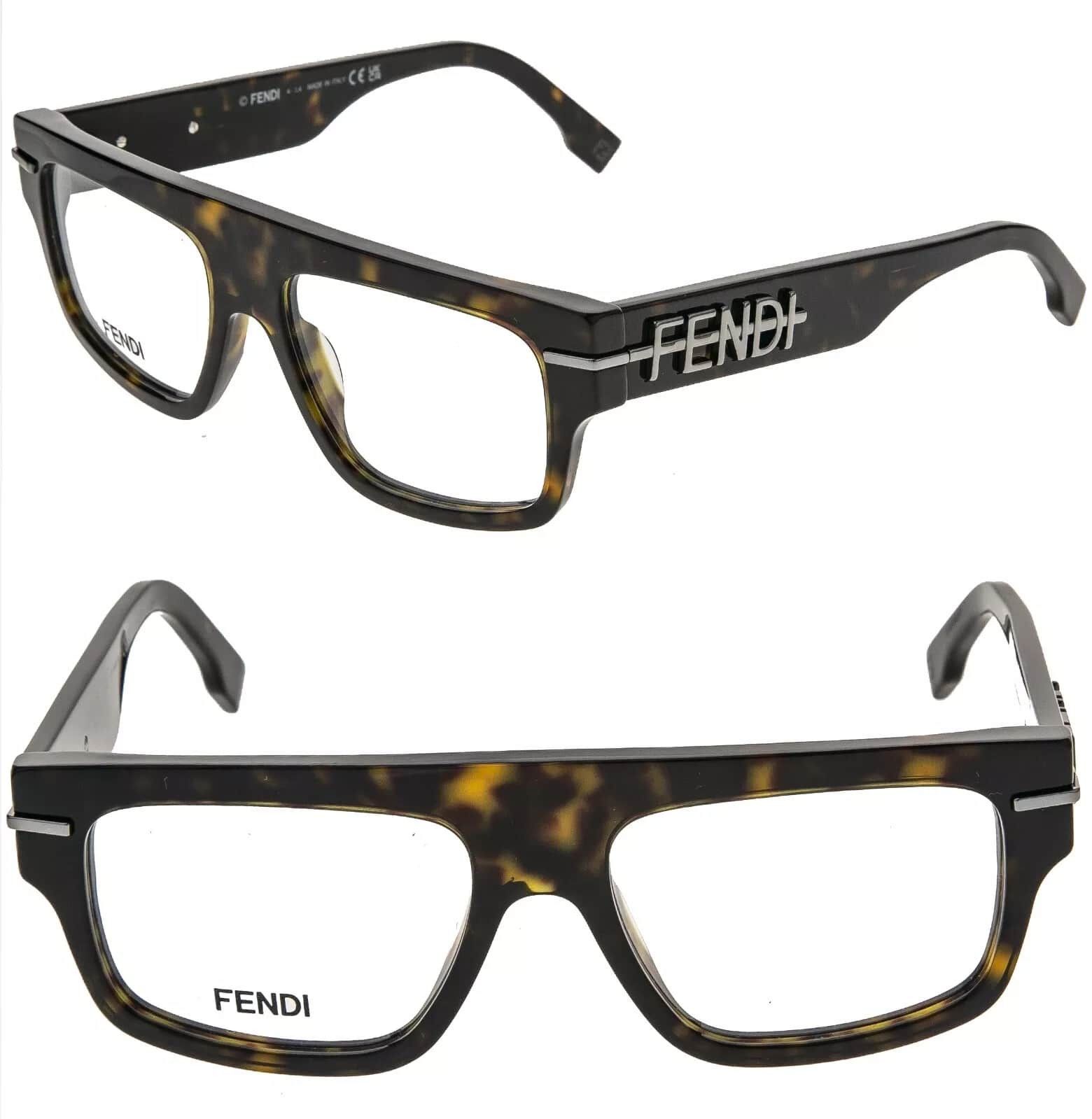 Fendi FENDI FENDIGRAPHY HOBO LOGO 50062 052 Eyeglasses FE50062I Size ONE SIZE - 1 Thumbnail
