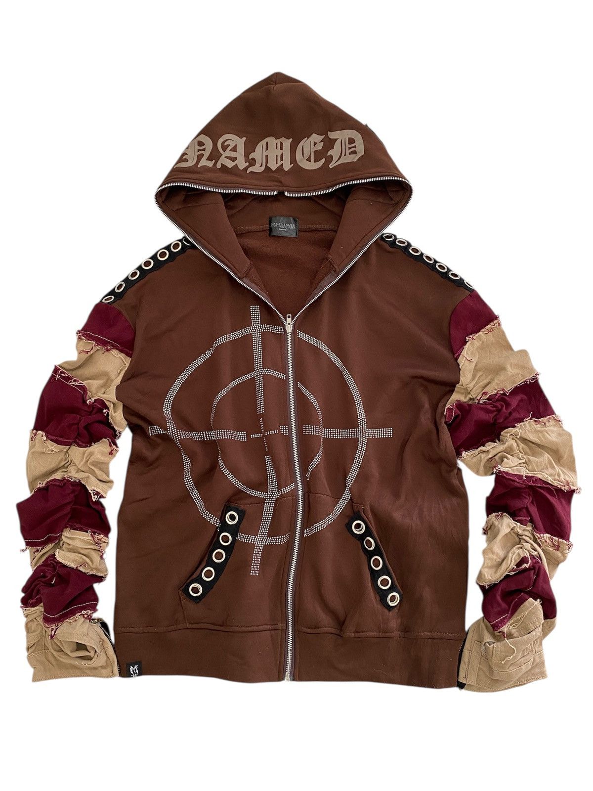 Japanese Brand Japanese brand y2k hoodie patchwork rework Size US M / EU 48-50 / 2 - 1 Thumbnail