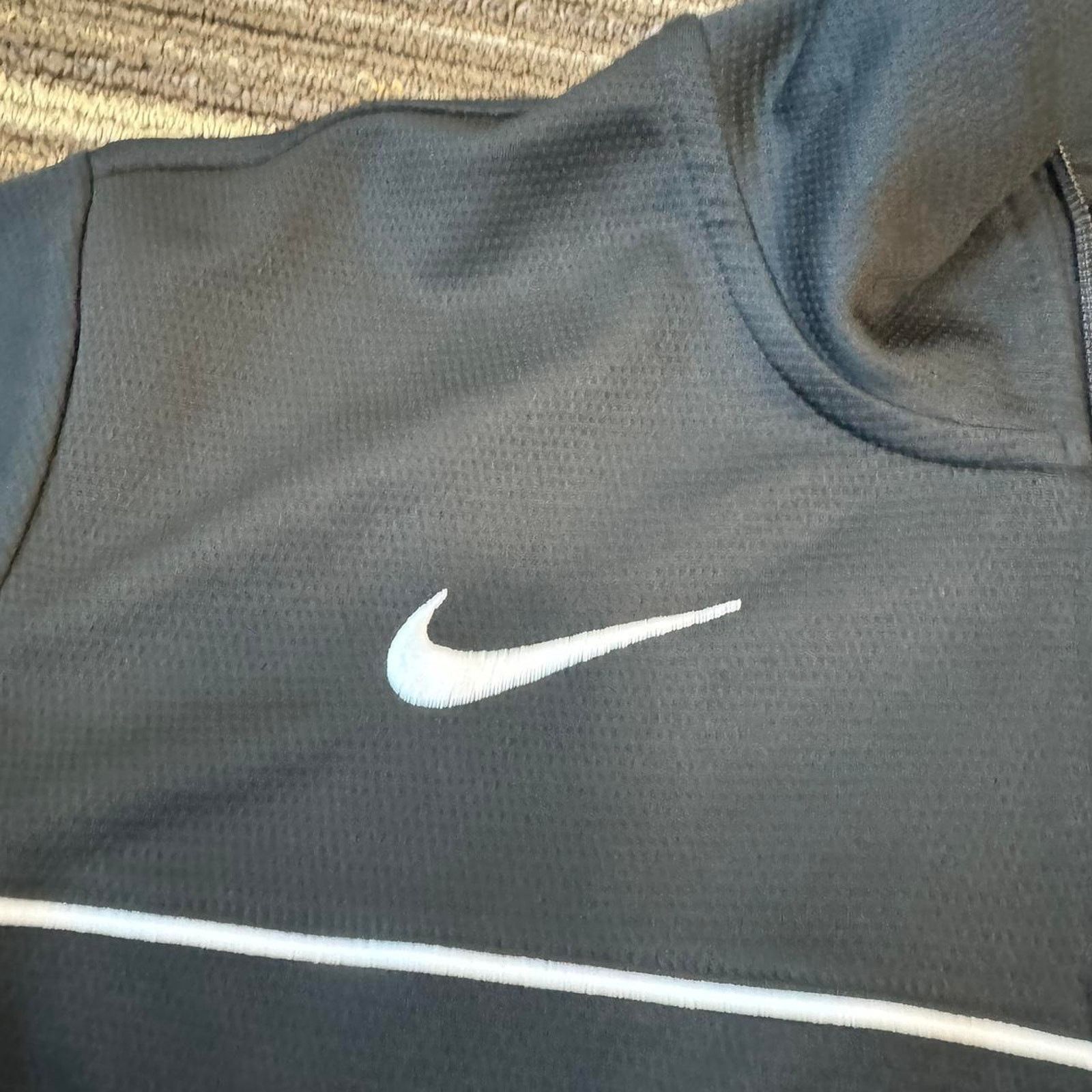 Nike Modern Nike black and white zip-up Dry Fit jacket Size US XL / EU 56 / 4 - 2 Thumbnail