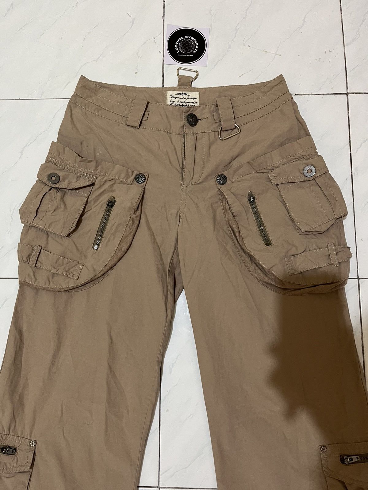 Japanese Brand MO & CO Multipocket Cargo Tactical Pants Size US 27 - 2 Thumbnail
