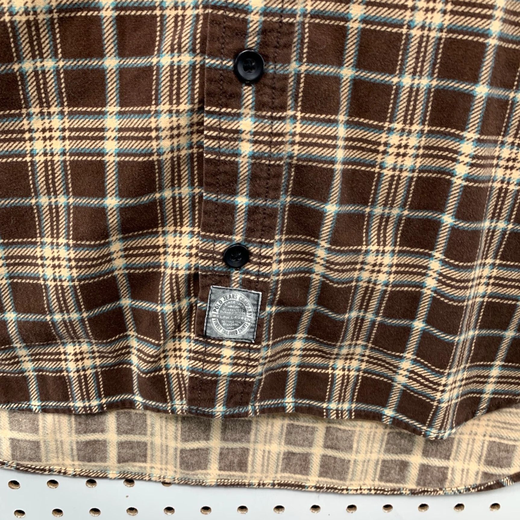 Ralph Lauren Ralph Lauren Button-Up Shirt Mens XL Plaid Brown Flannel Long Sleeve Casual Outdoor Size US XL / EU 56 / 4 - 7 Thumbnail
