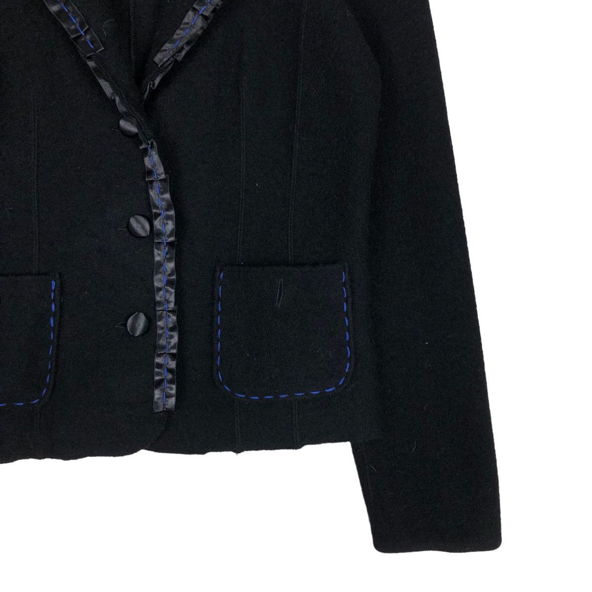 Lanvin 🔥Rich Black Cropped Jacket Lanvin Collection Size US M / EU 48-50 / 2 - 5 Thumbnail