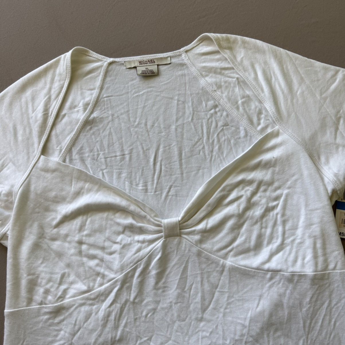 Michael Kors Vintage Y2K Michael Kors Bow Front Scoop Neck Top Size XL / US 12-14 / IT 48-50 - 3 Thumbnail